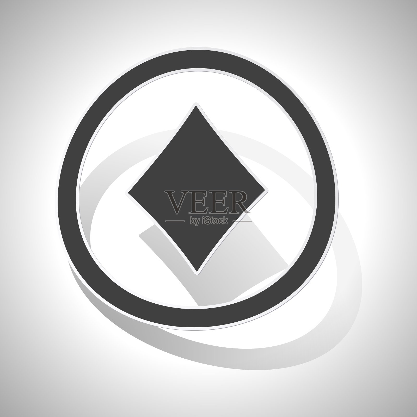 曲线钻石标志图标图标素材