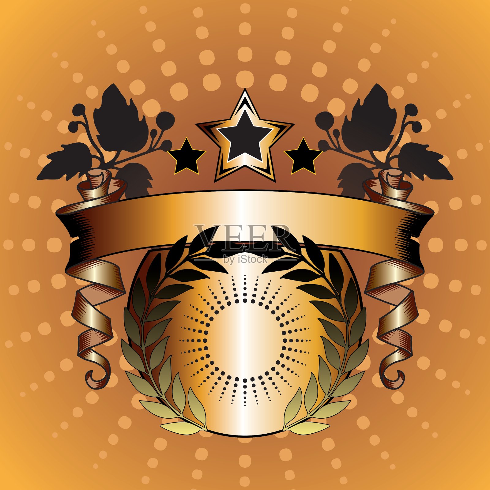 纹章盾插画图片素材