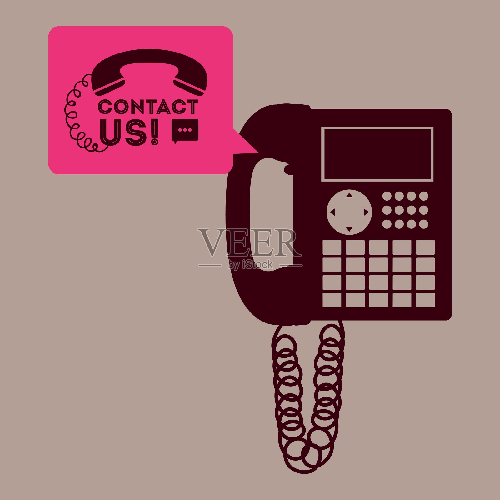 电话营销设计插画图片素材