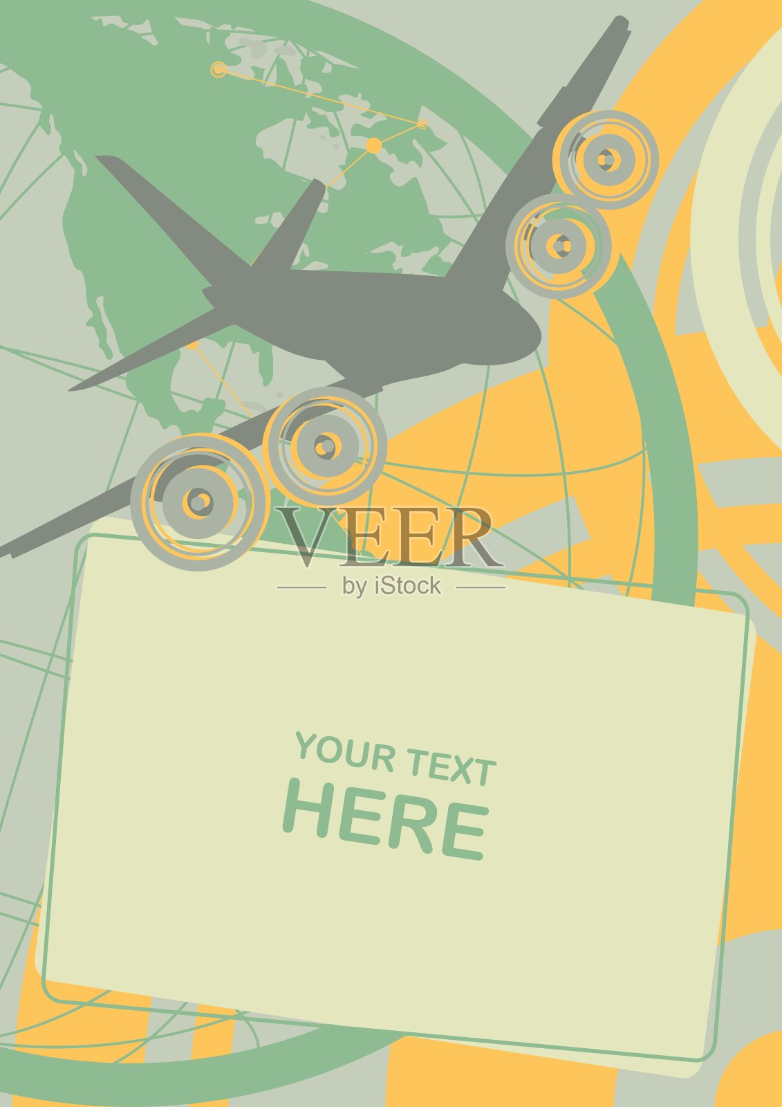 飞机插画图片素材