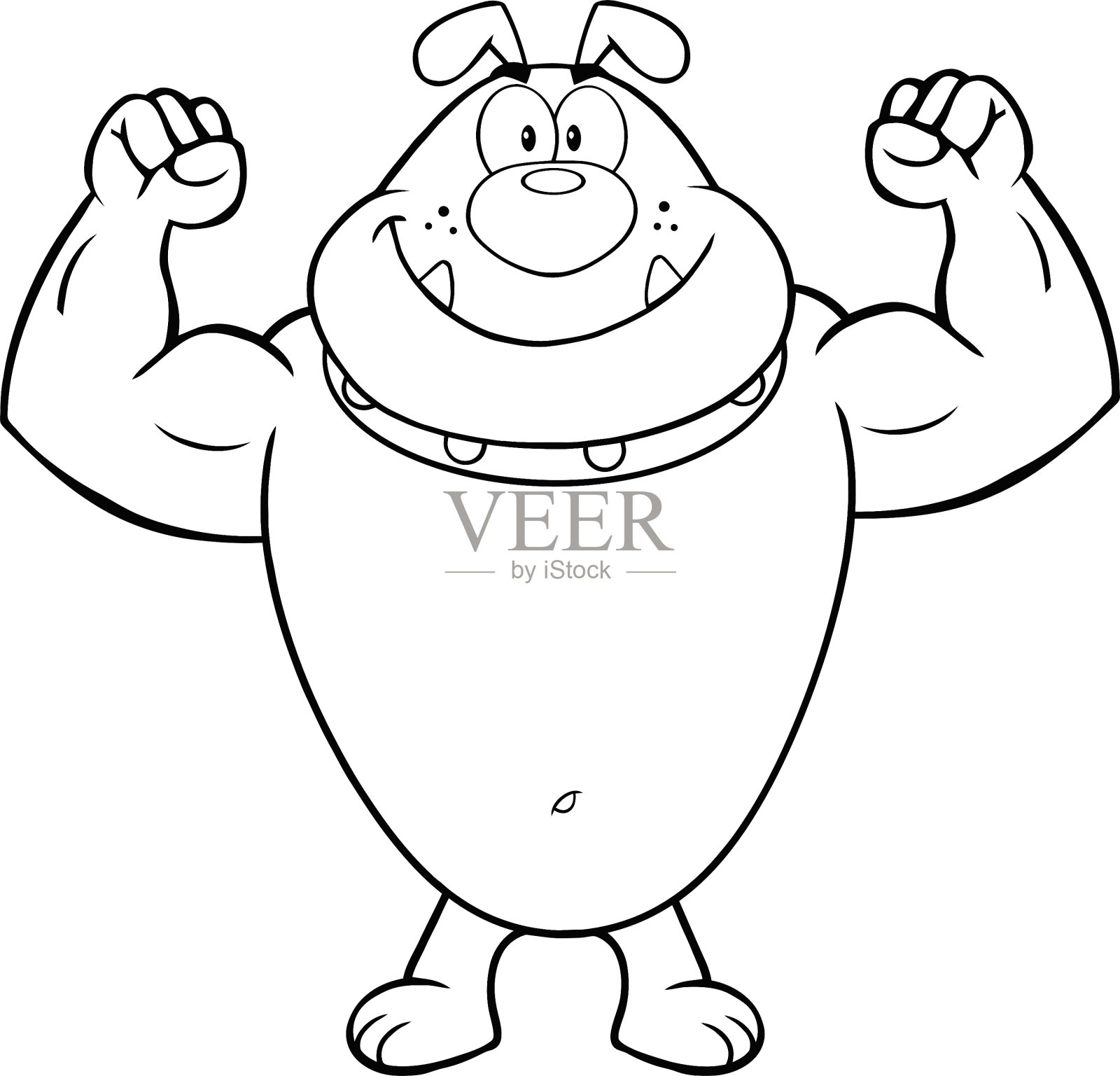 快乐的卡通狗设计元素图片