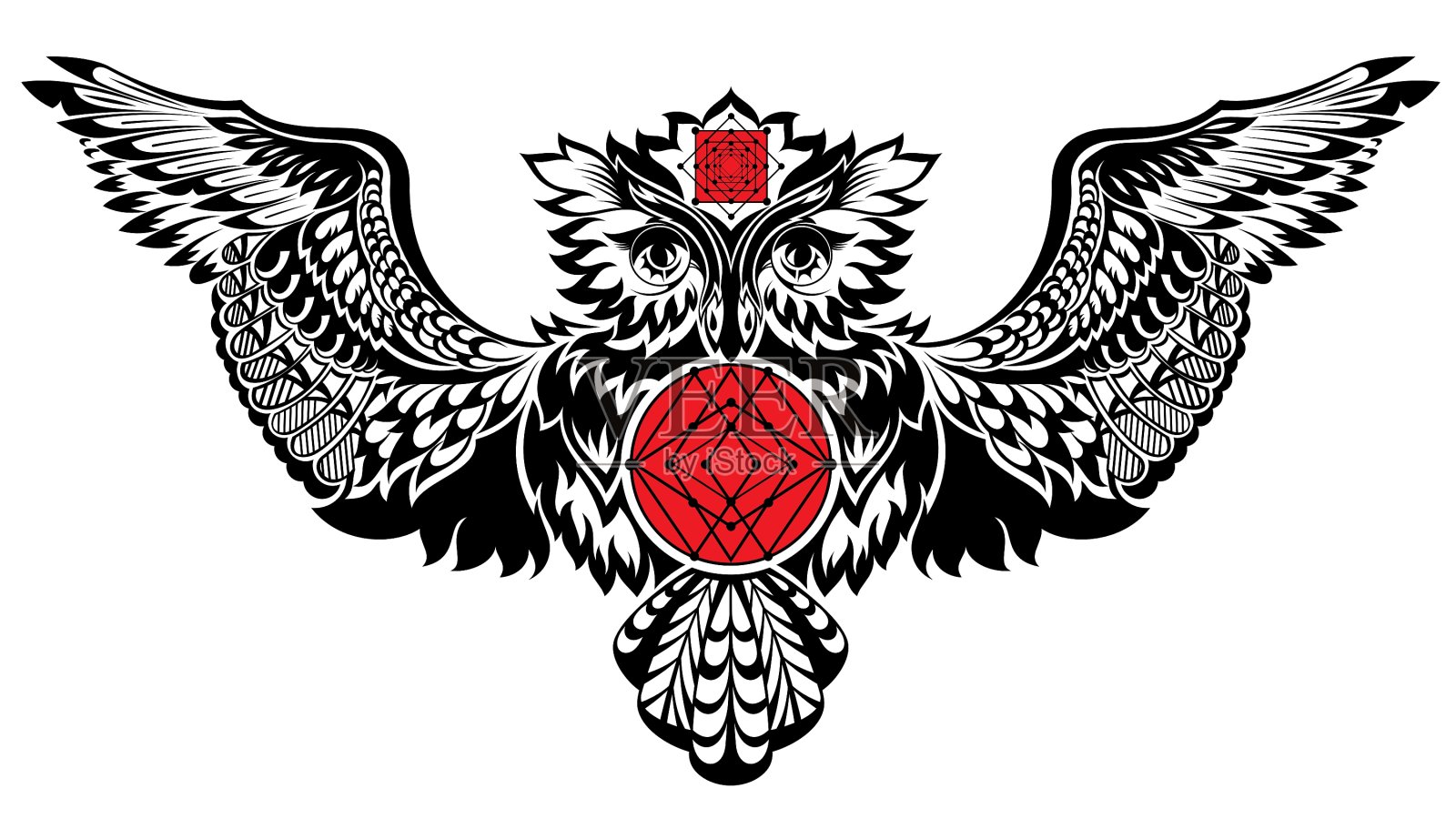 猫头鹰设计元素图片