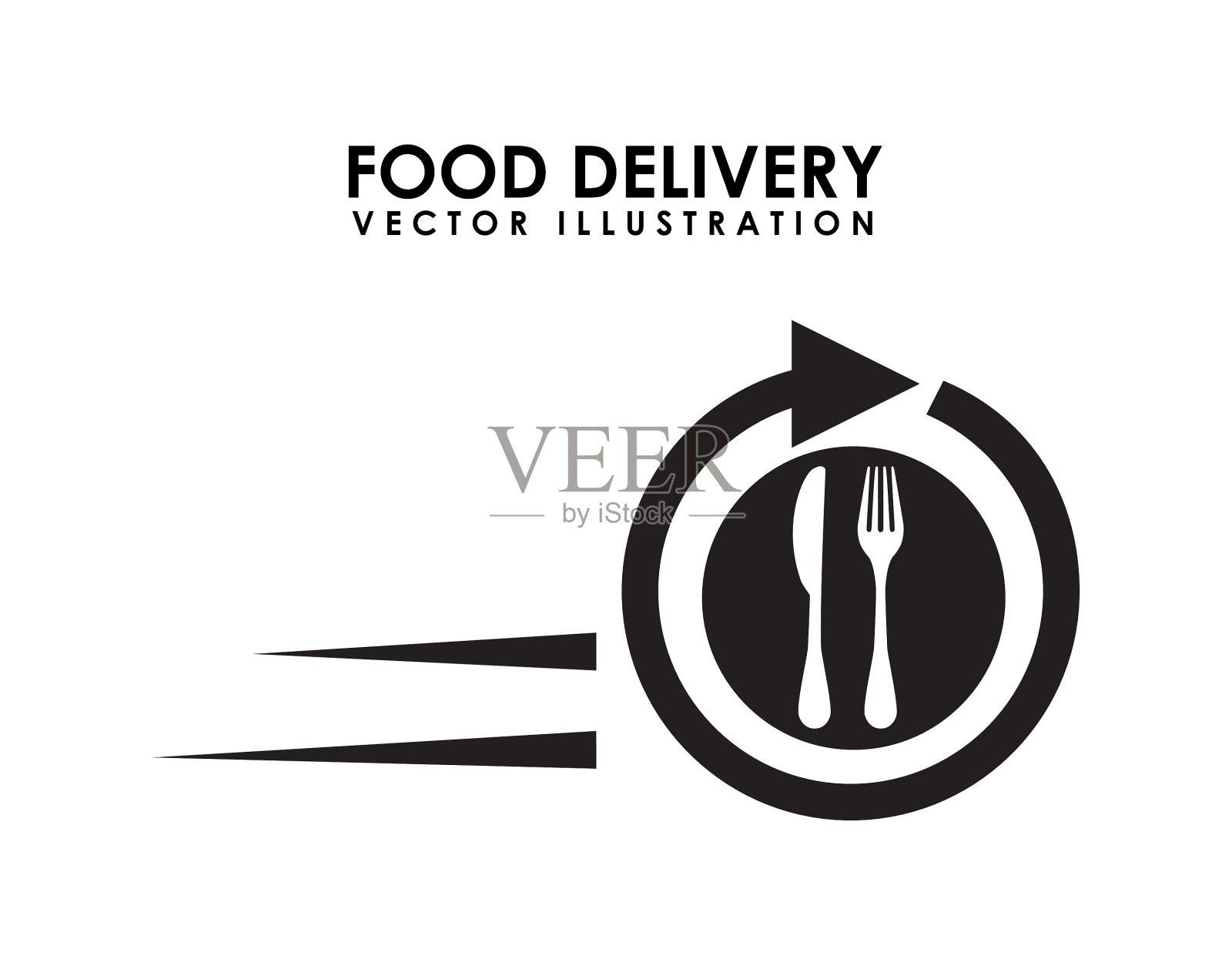 食品外卖插画图片素材