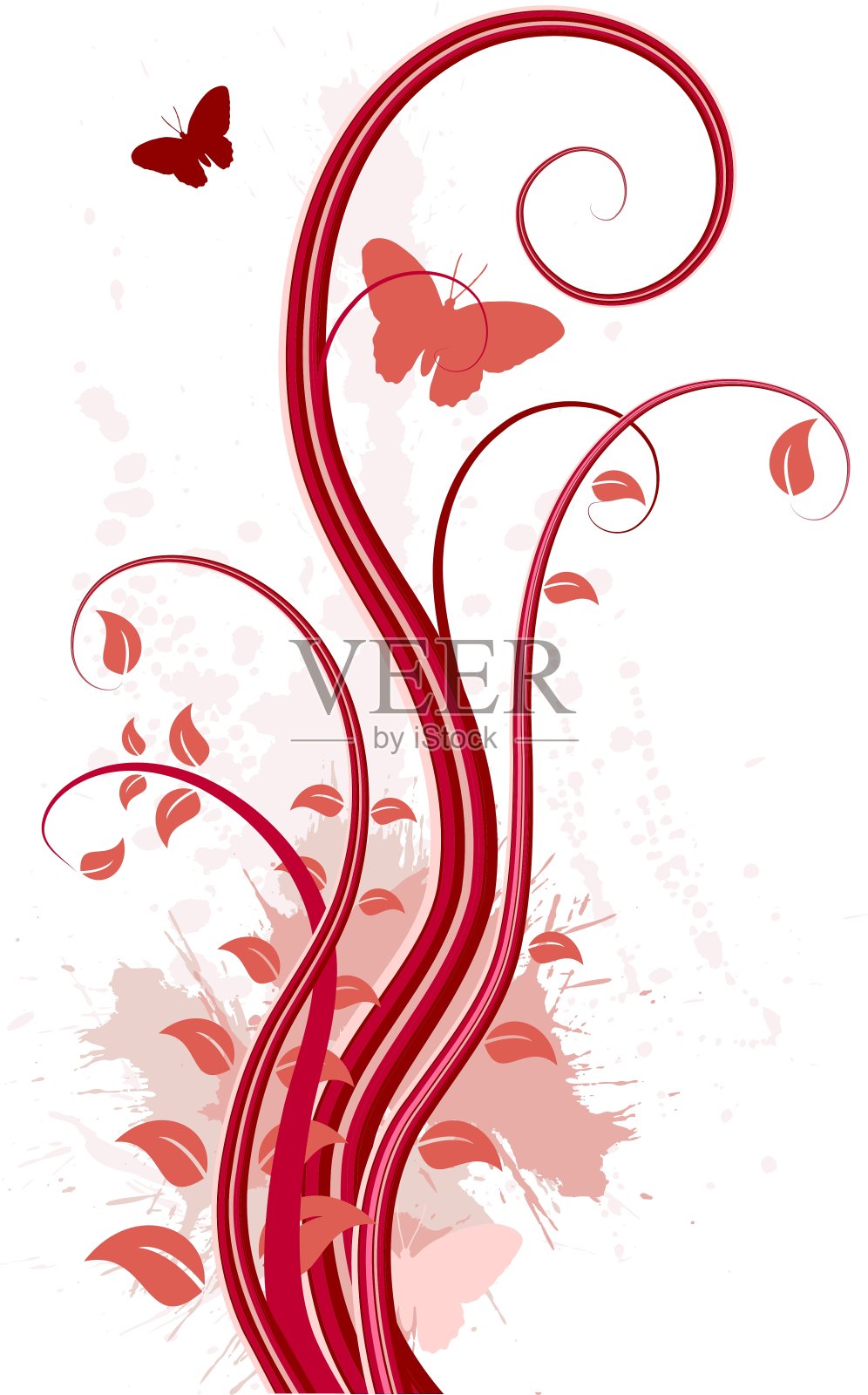 难看的东西花的背景设计元素图片