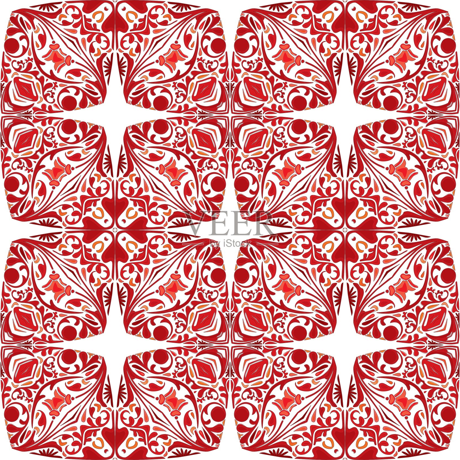 葡萄牙的瓷砖插画图片素材