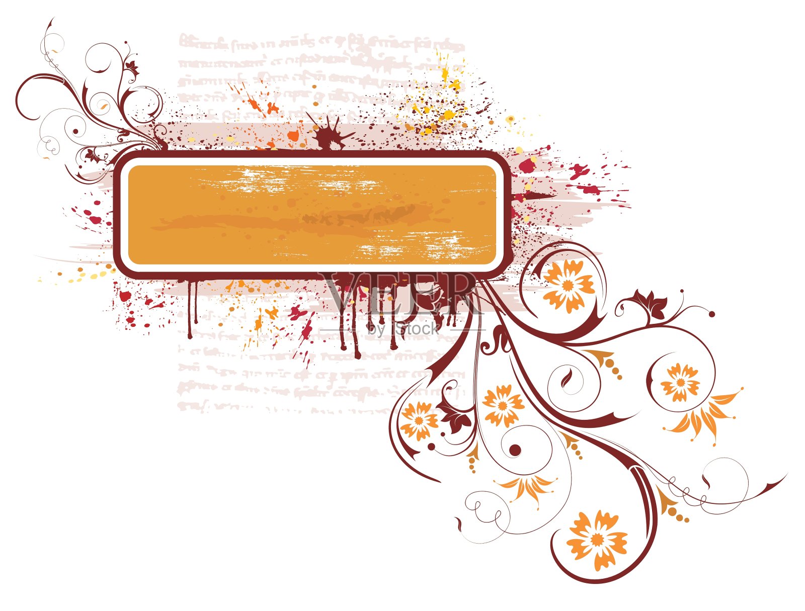 背景的花插画图片素材