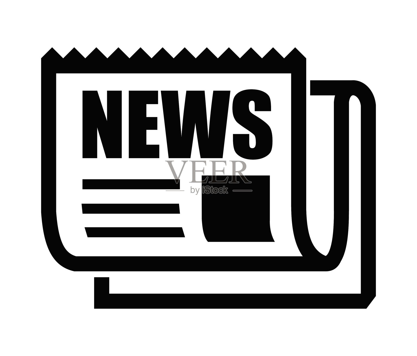 报纸的图标插画图片素材