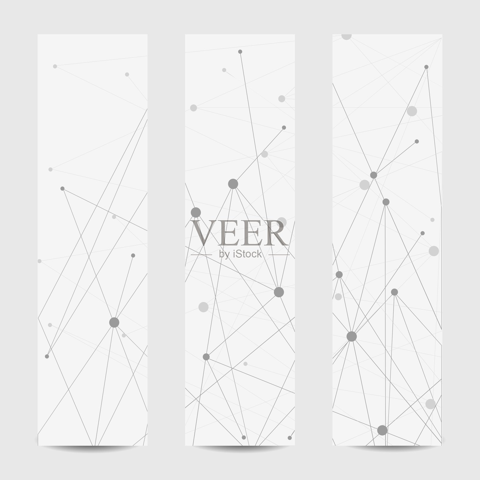 一套垂直横幅插画图片素材