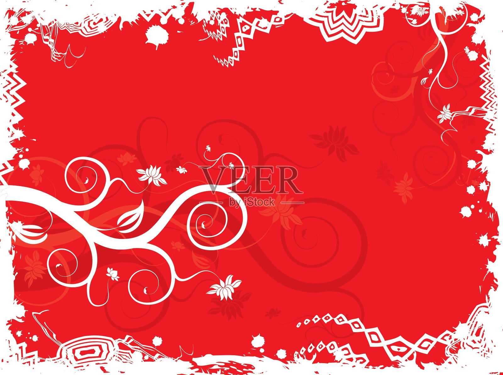 背景的花插画图片素材