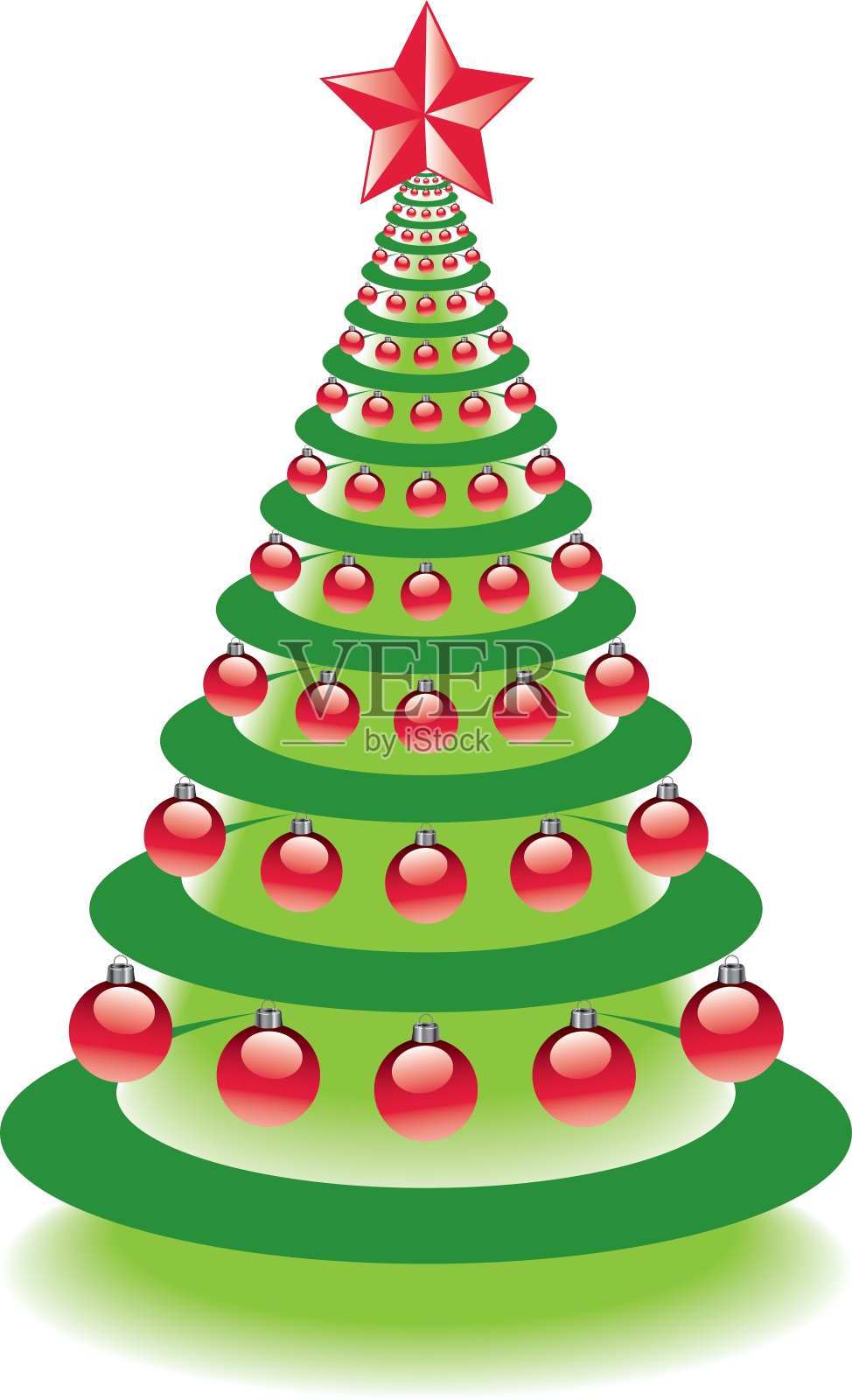 圣诞树插画图片素材