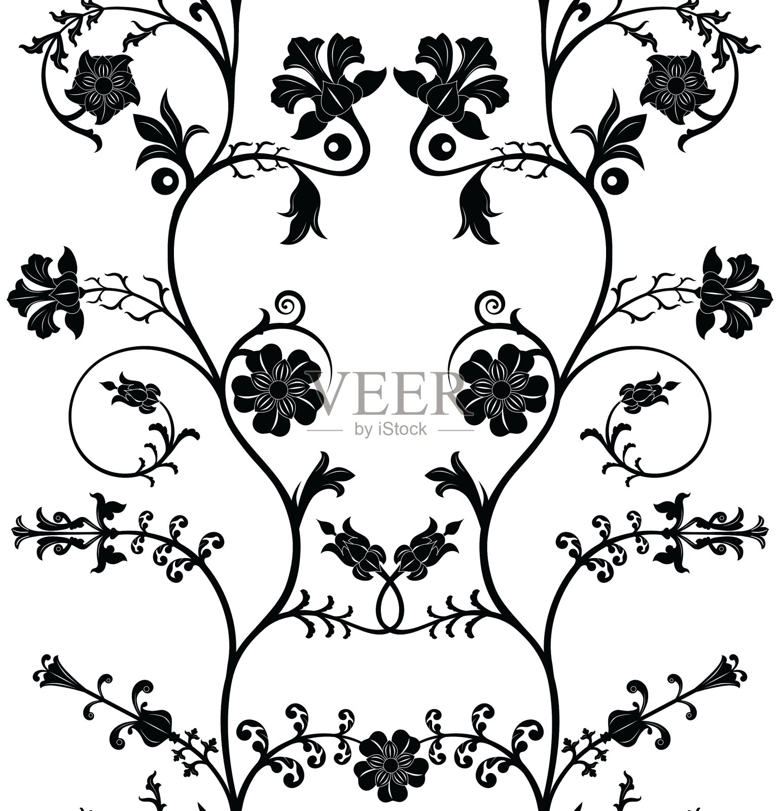 花的图案插画图片素材