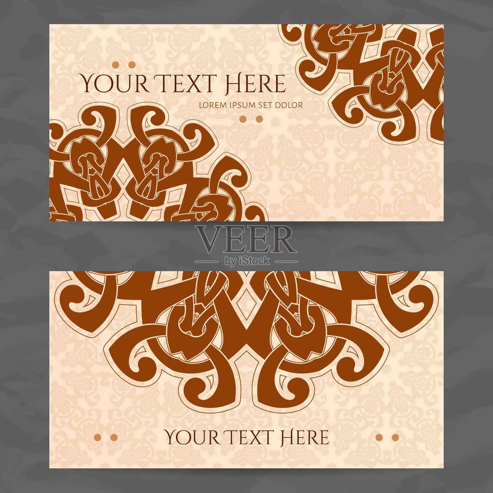 一套设计模板与名片插画图片素材