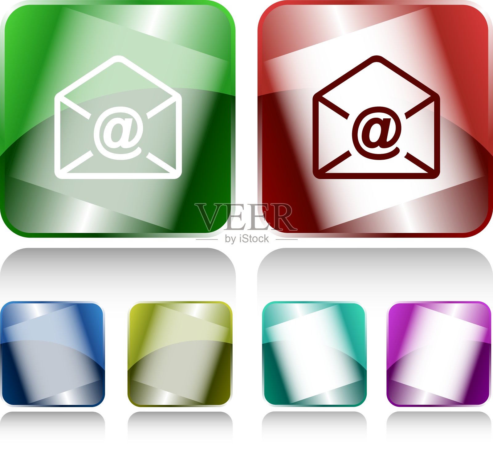 邮件地址符号图标素材