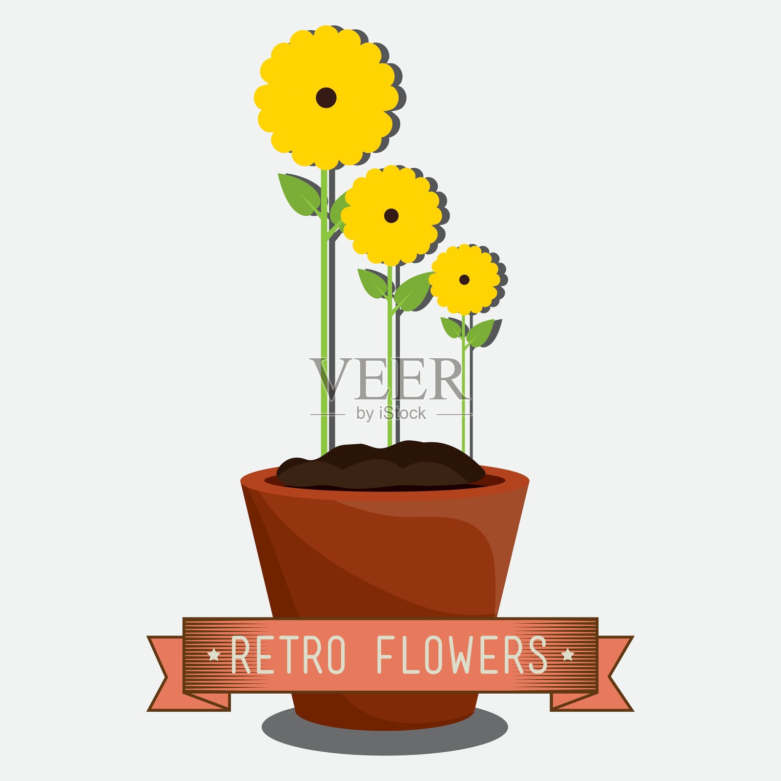 花卉图形设计插画图片素材