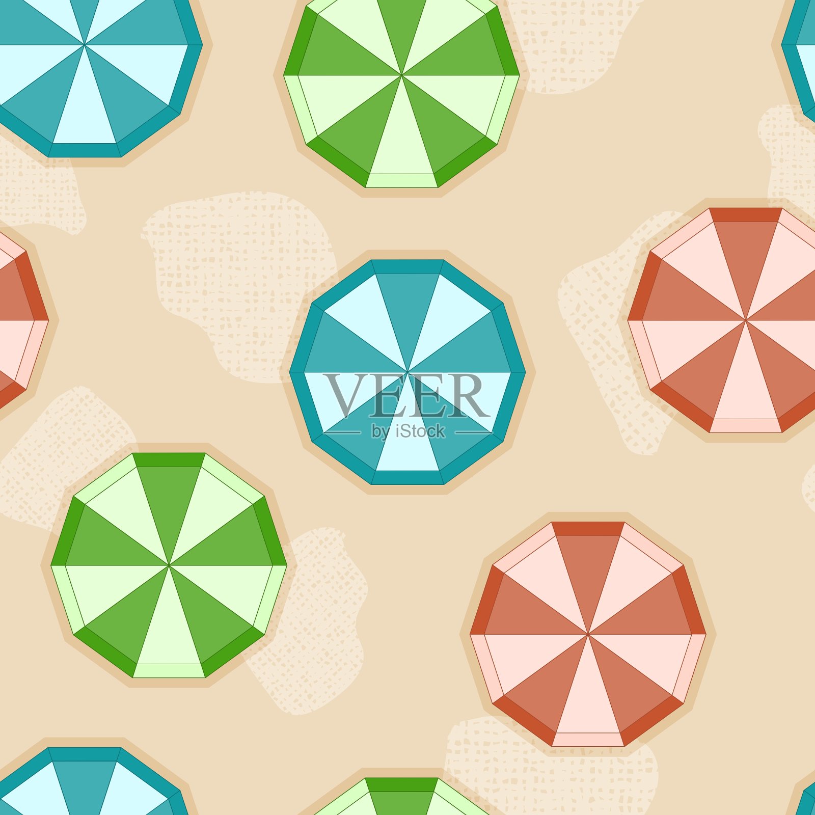 太阳伞插画图片素材