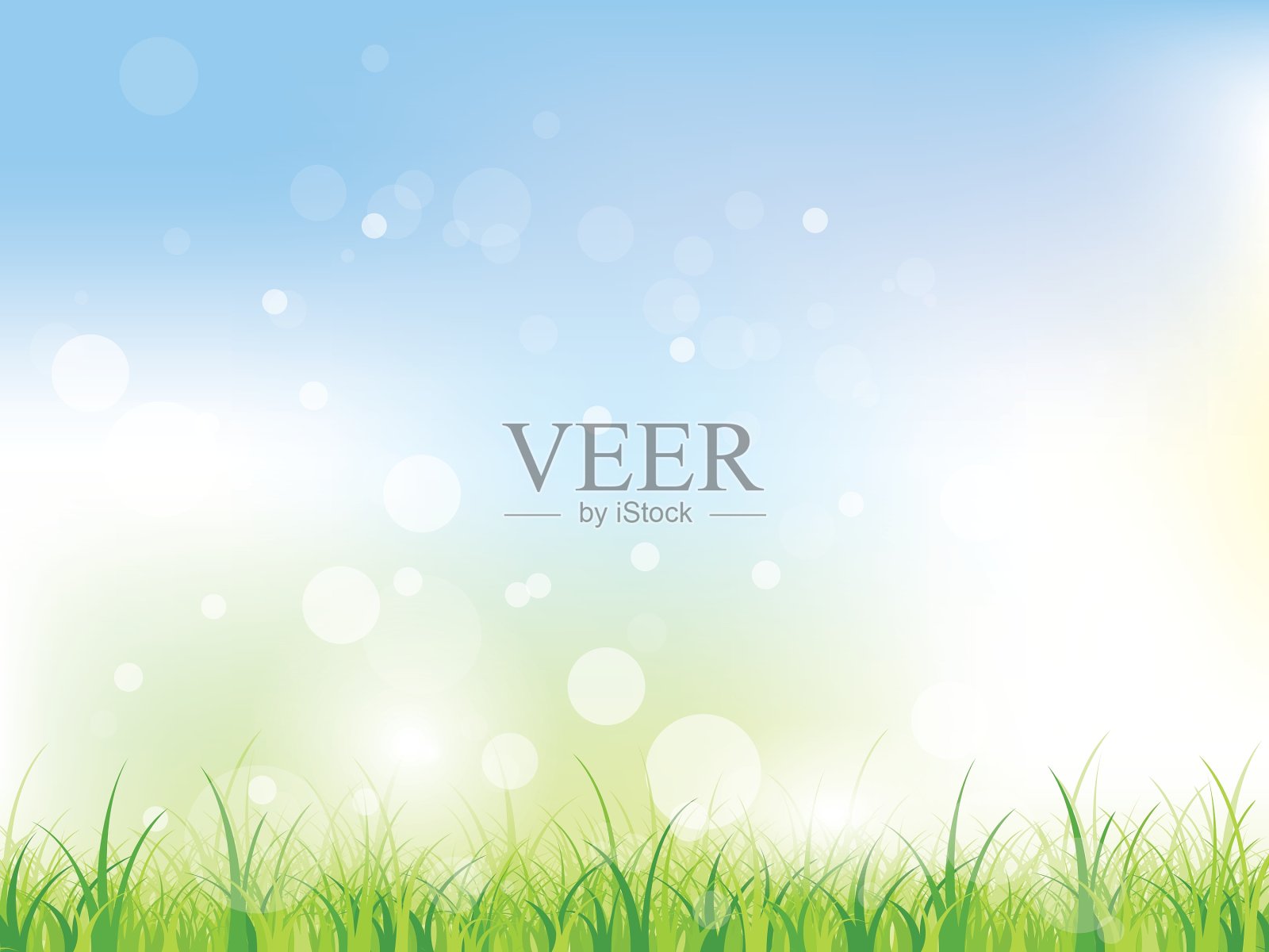 花的春天背景与漩涡和花插画图片素材