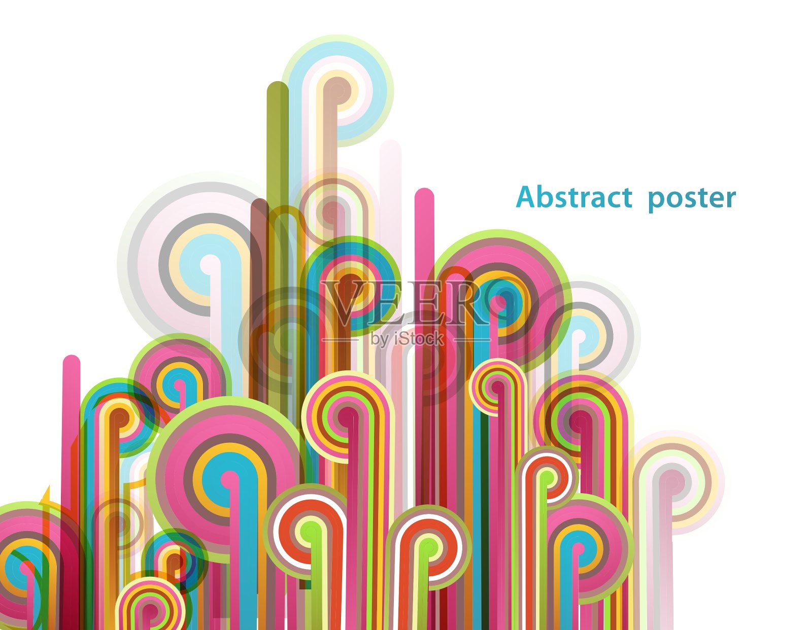 抽象的彩色背景插画图片素材