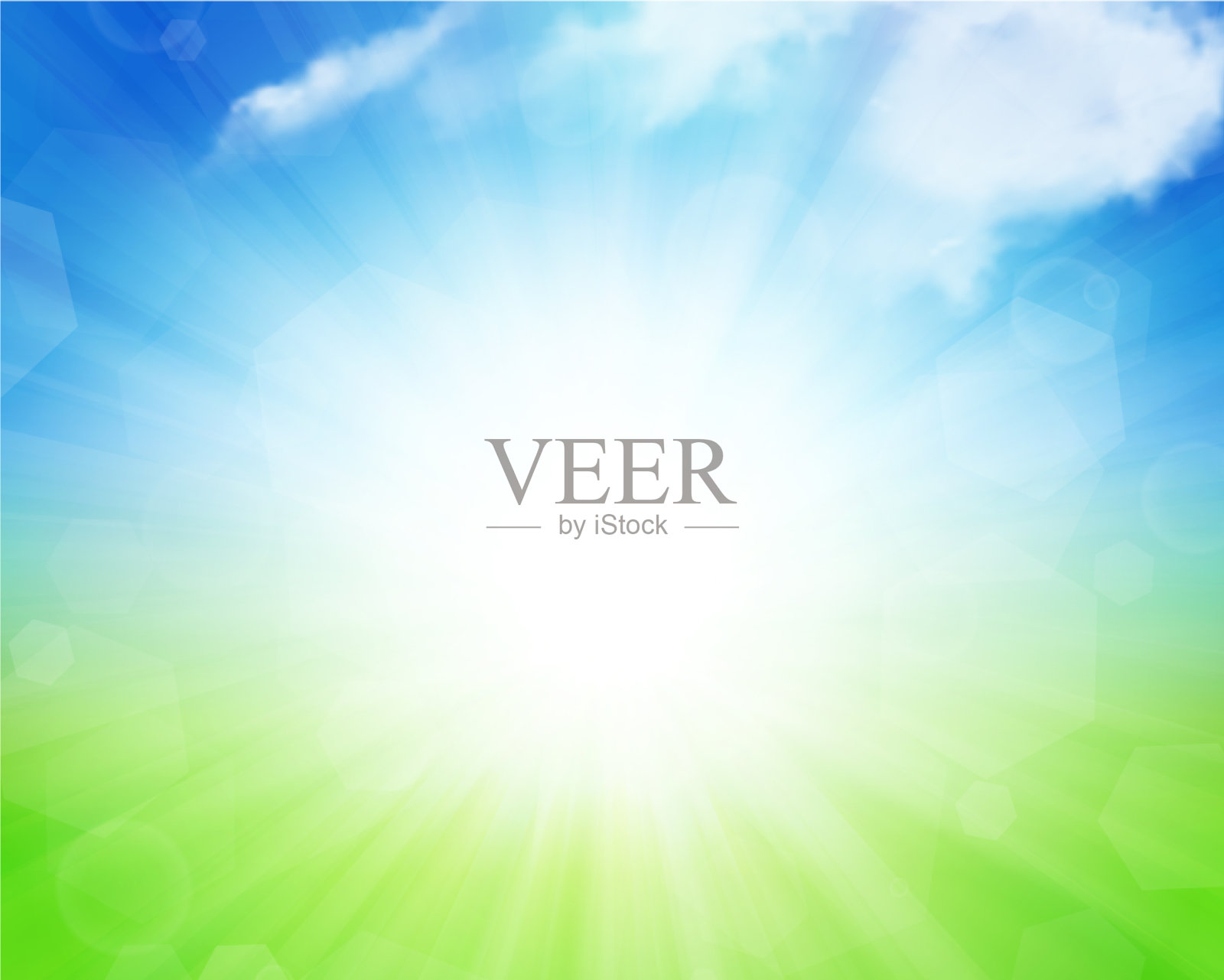 阳光明媚的夏天的背景插画图片素材