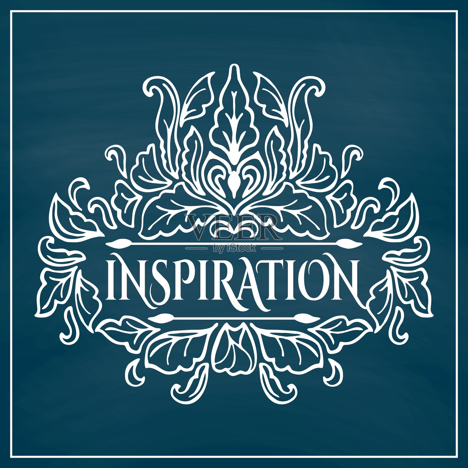 复古的邀请卡与花边装饰插画图片素材