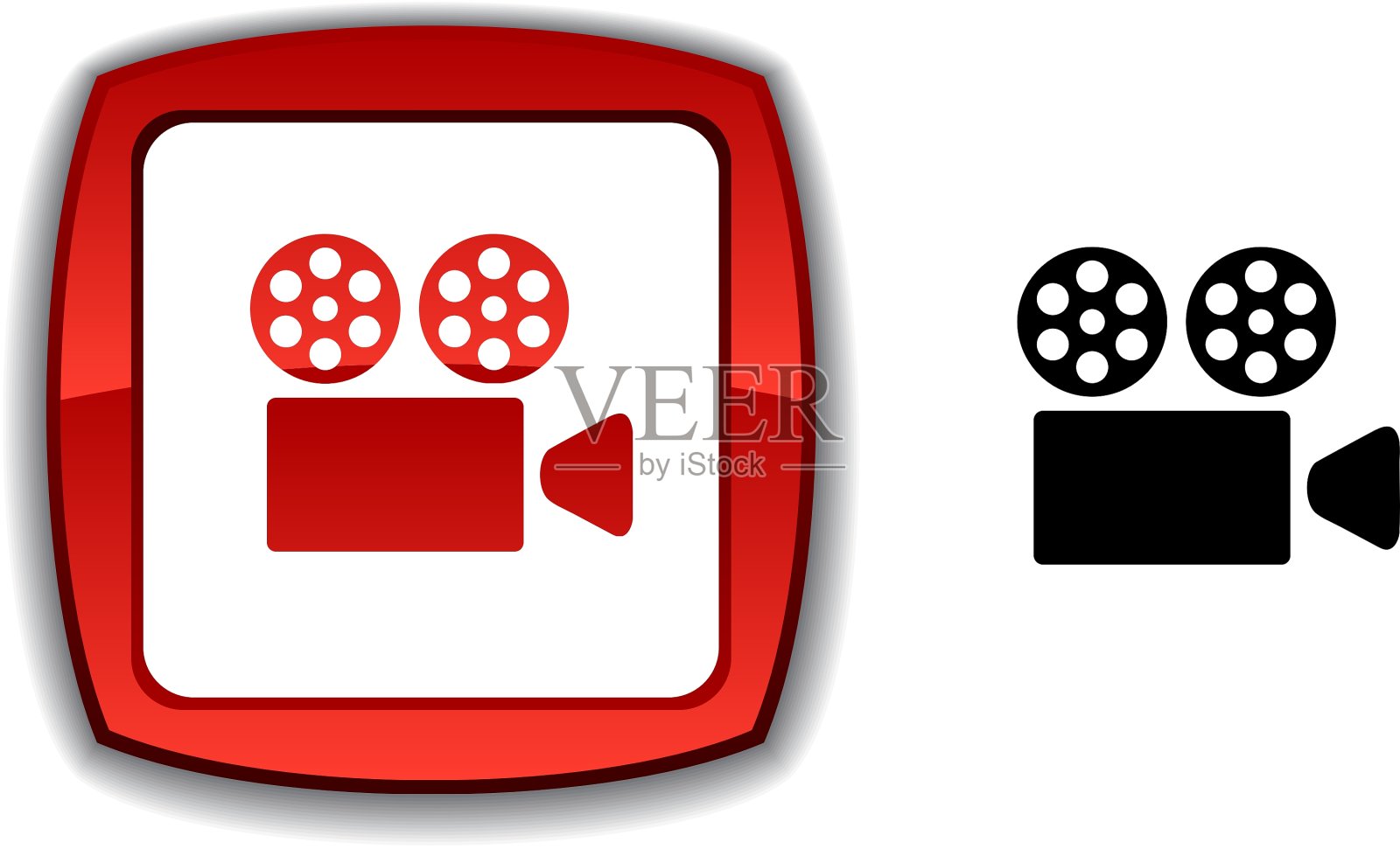 电影按钮图标素材