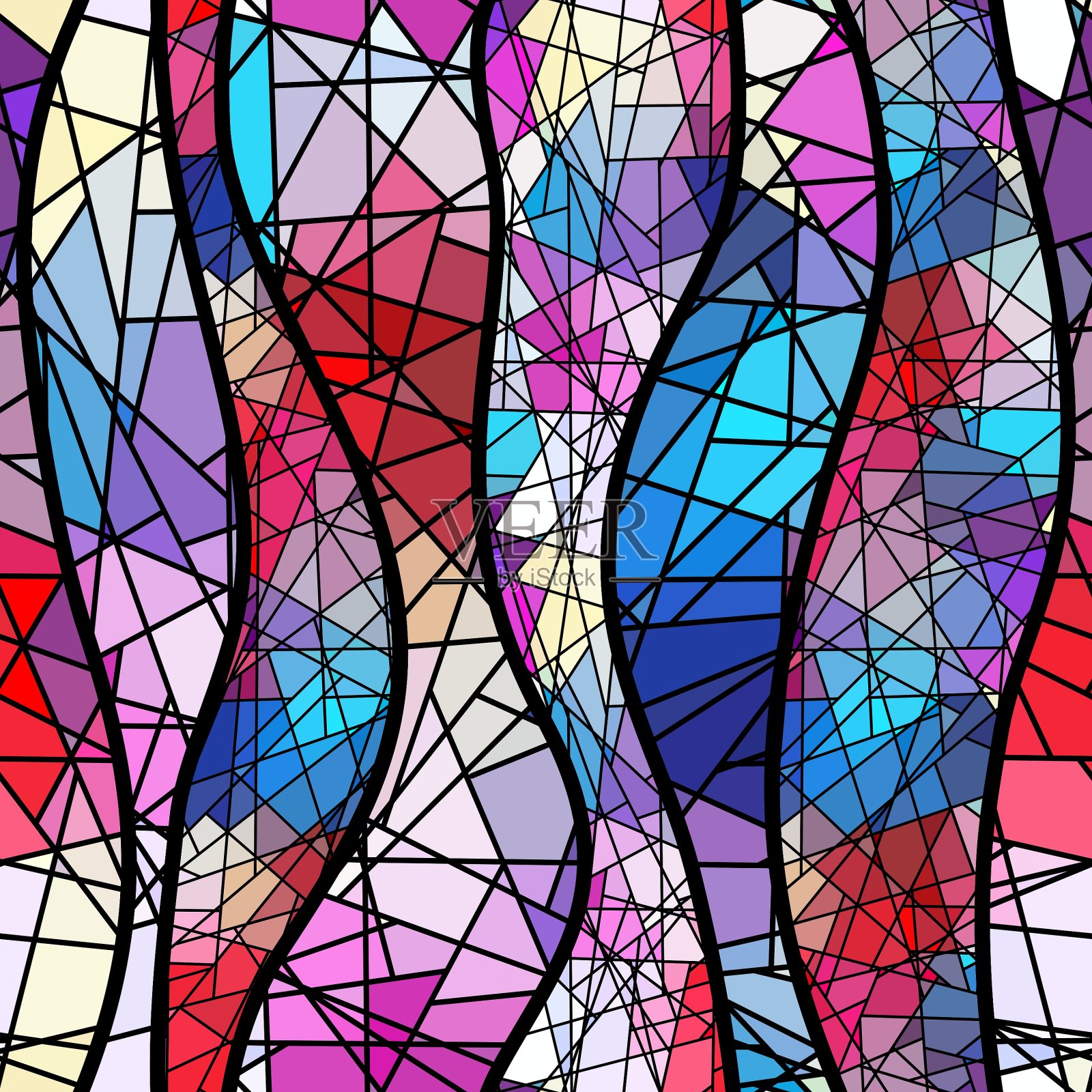 抽象的马赛克背景插画图片素材