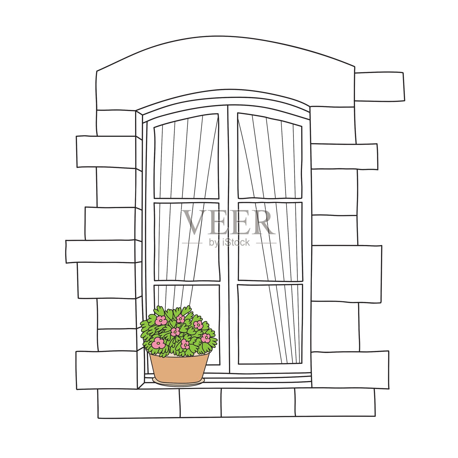 窗口颜色设计元素图片