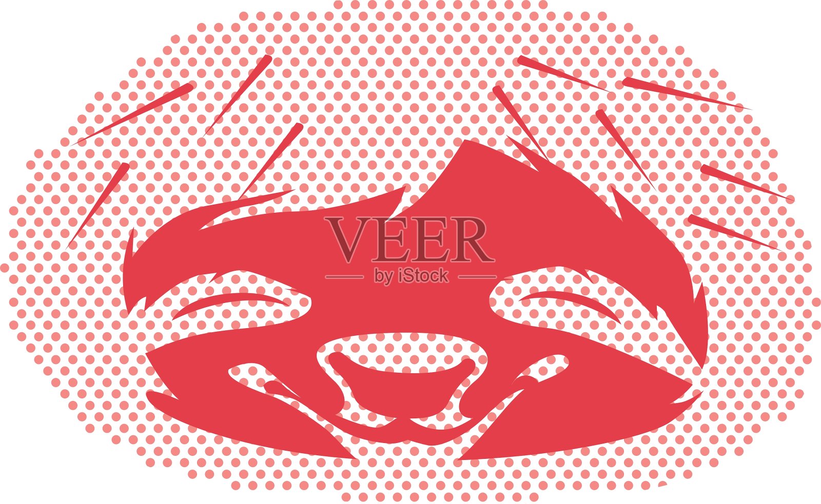 可爱的红树懒嘴插画图片素材