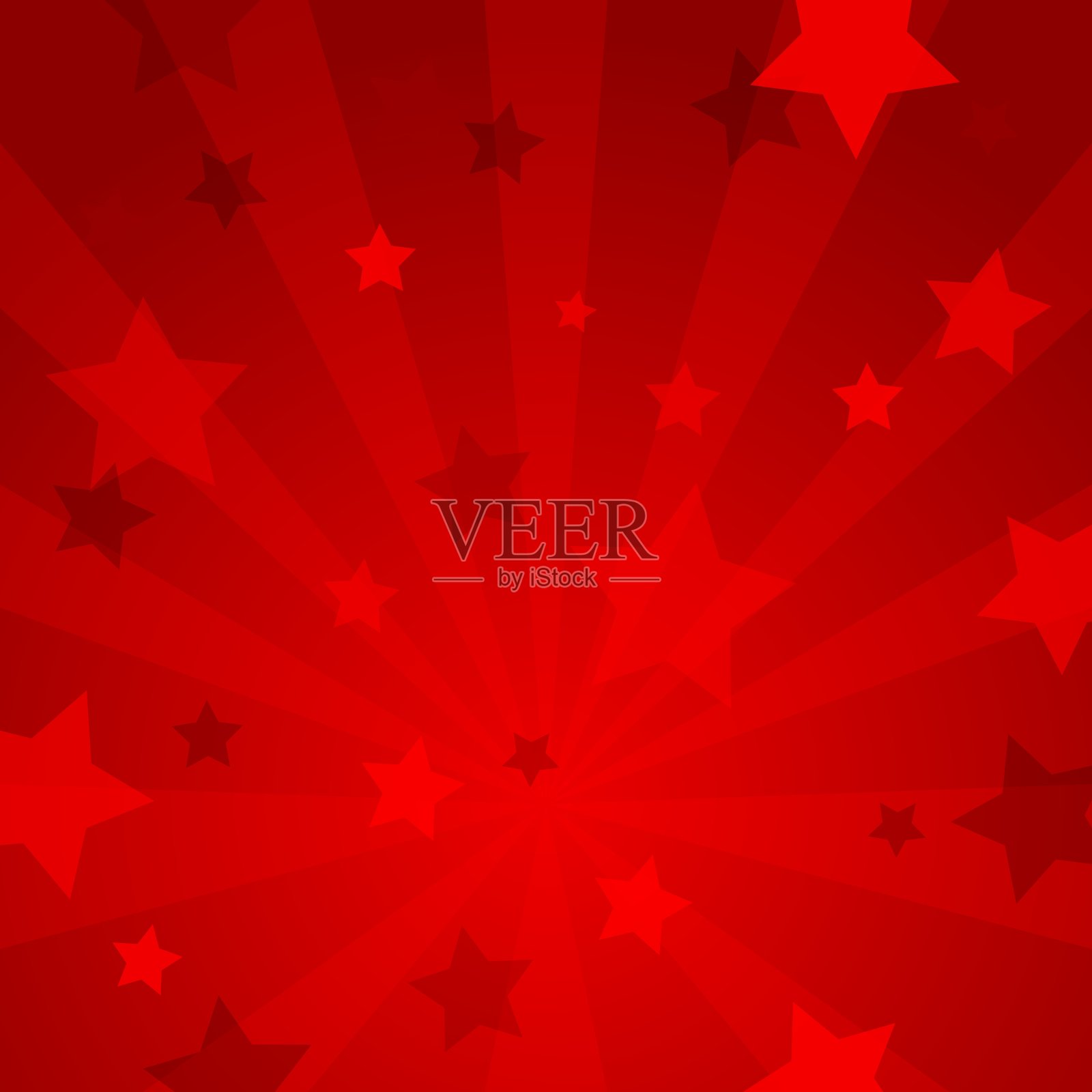 星星和光线的抽象背景插画图片素材