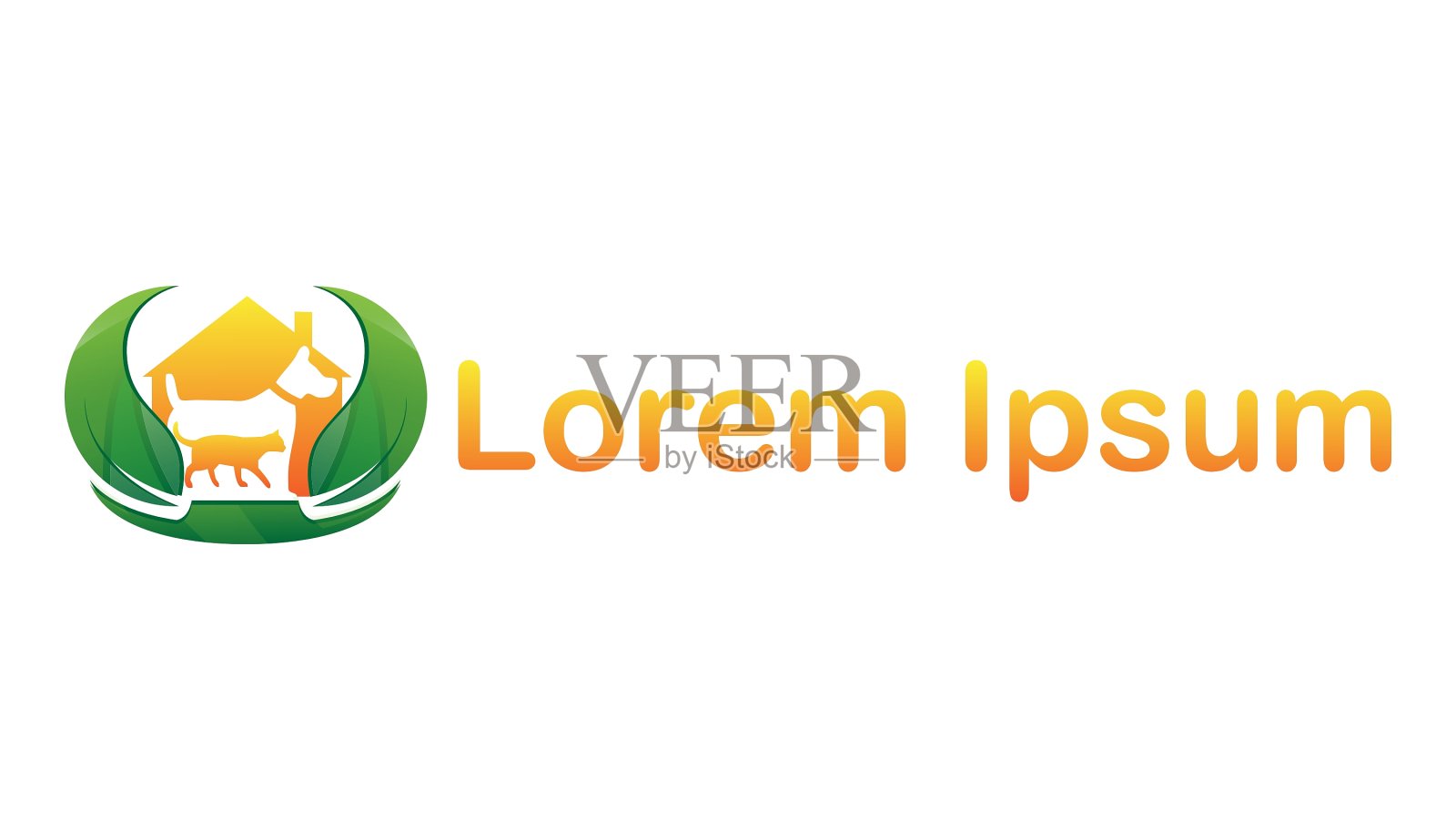 兽医诊所图标插画图片素材