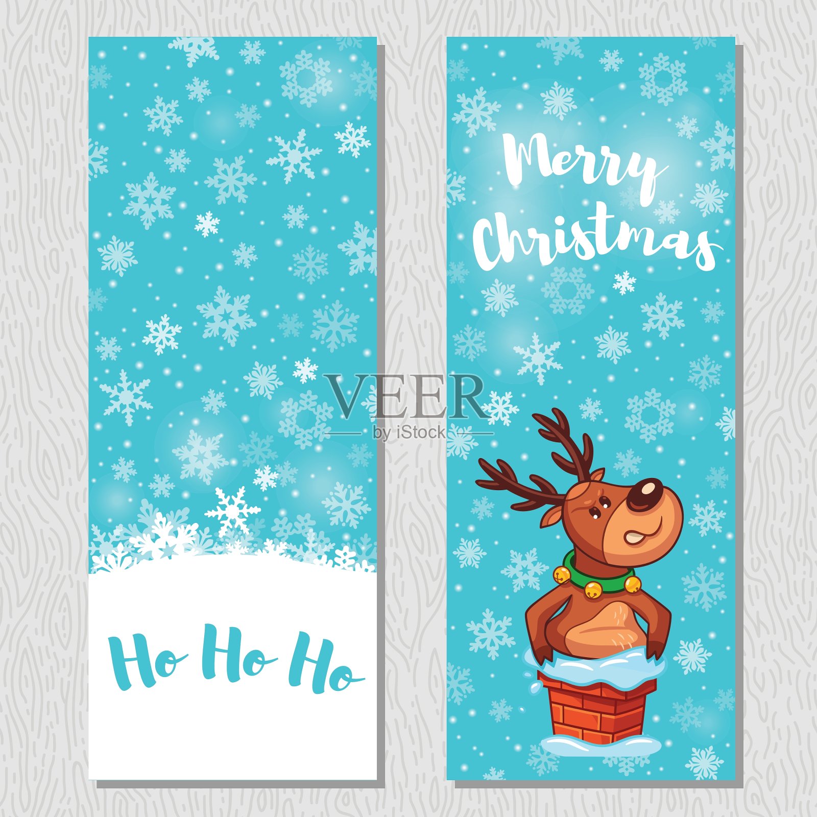 圣诞快乐设计垂直背景集插画图片素材