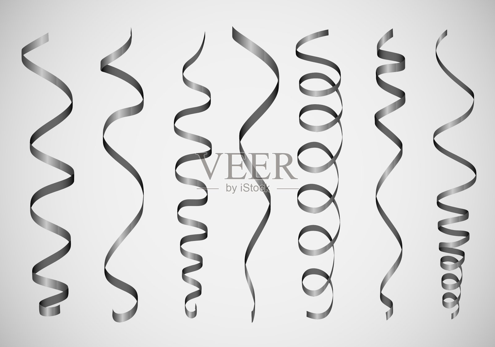 纸带集插画图片素材