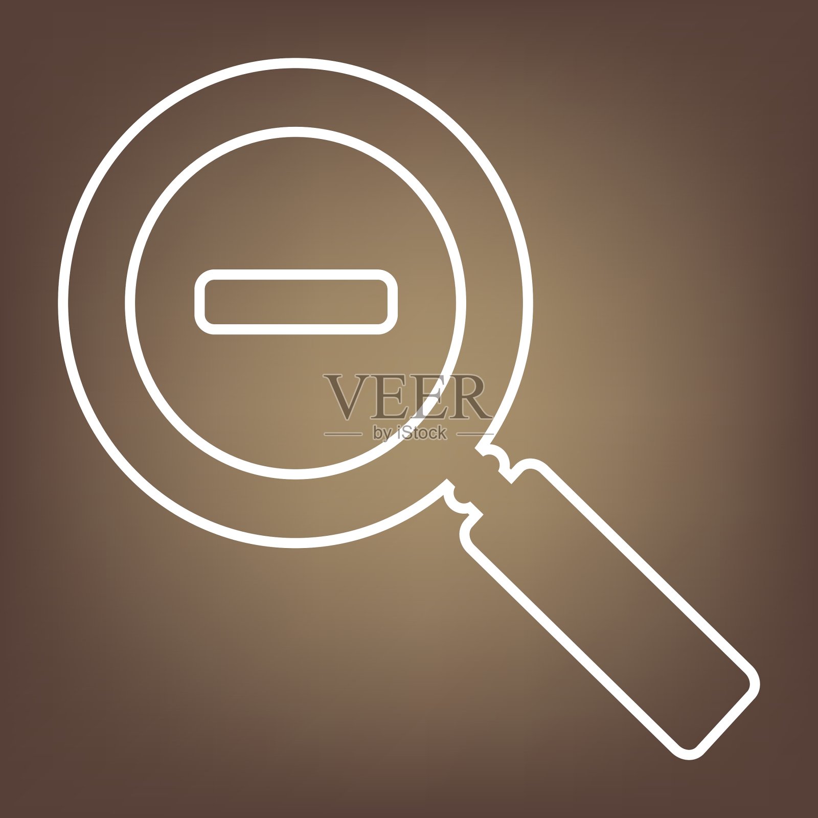 棕色背景上的线条图标插画图片素材