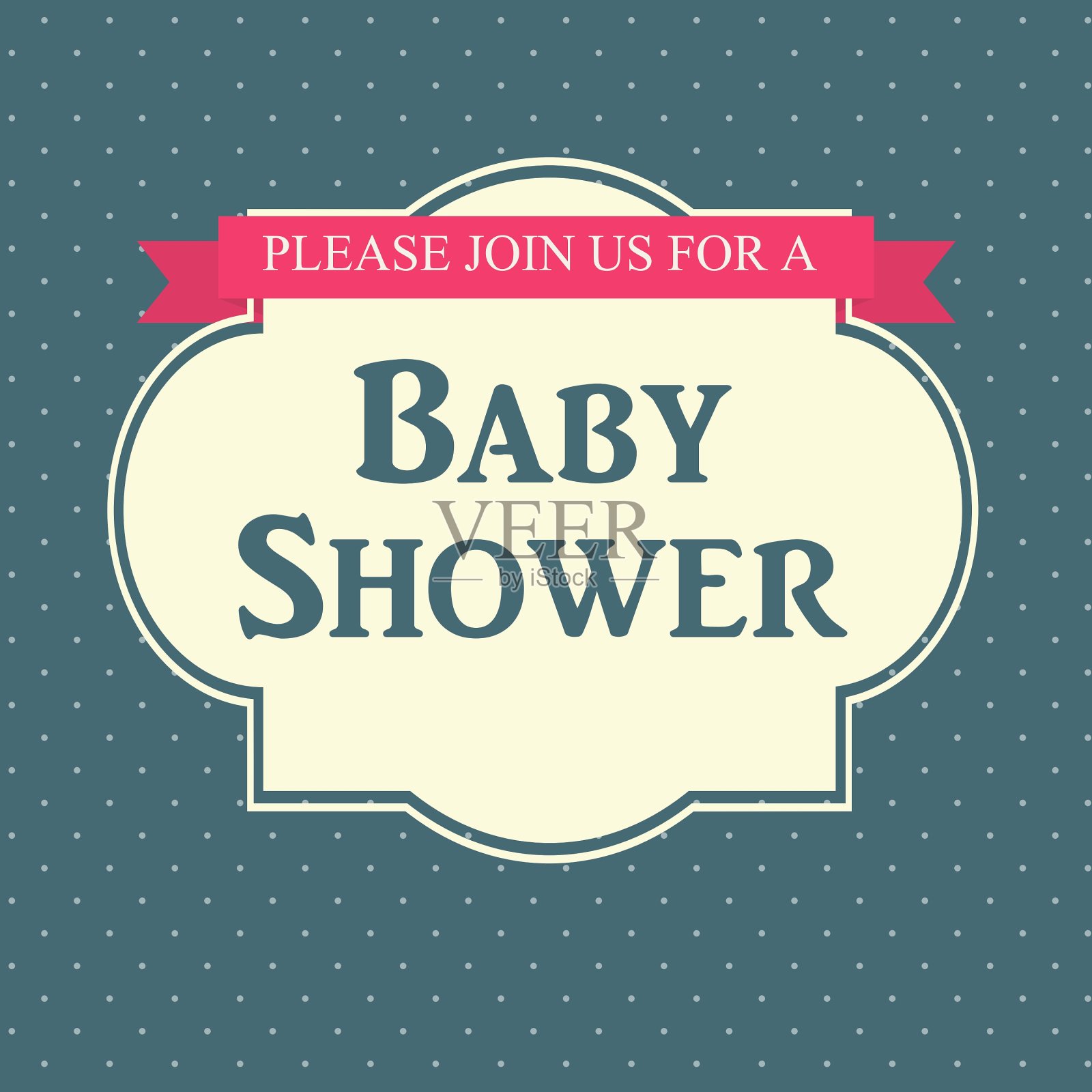 宝宝派对邀请设计模板素材