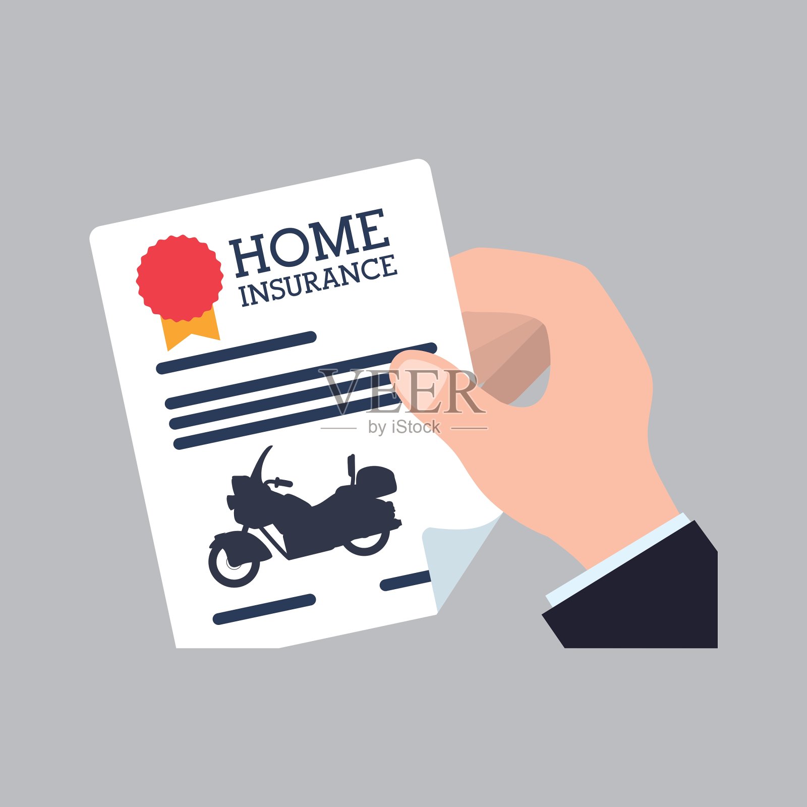 摩托车设计交通图标孤立插画图片素材