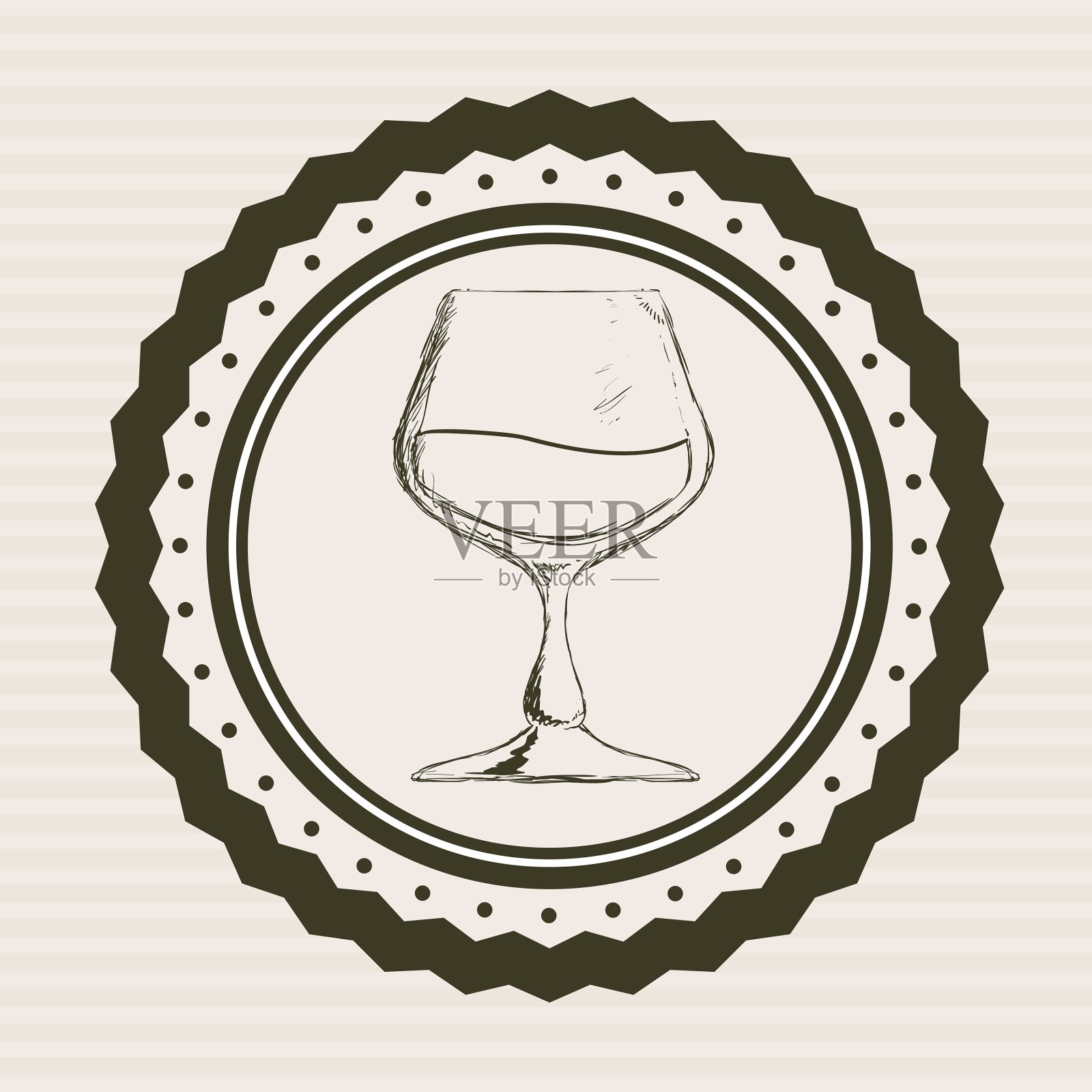 鸡尾酒的设计插画图片素材