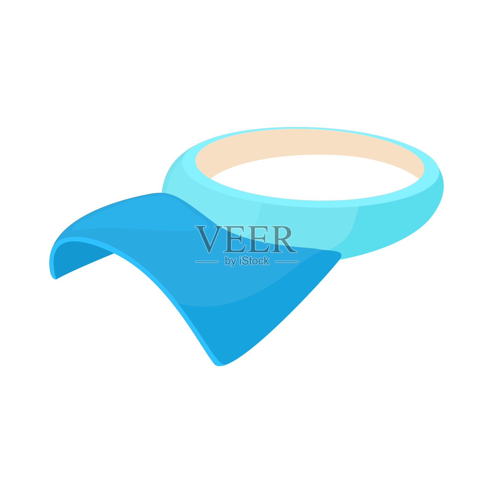 帽舌图标卡通风格插画图片素材