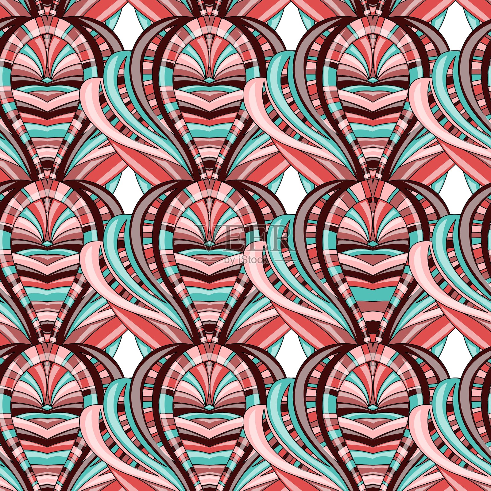 抽象的无缝的背景插画图片素材