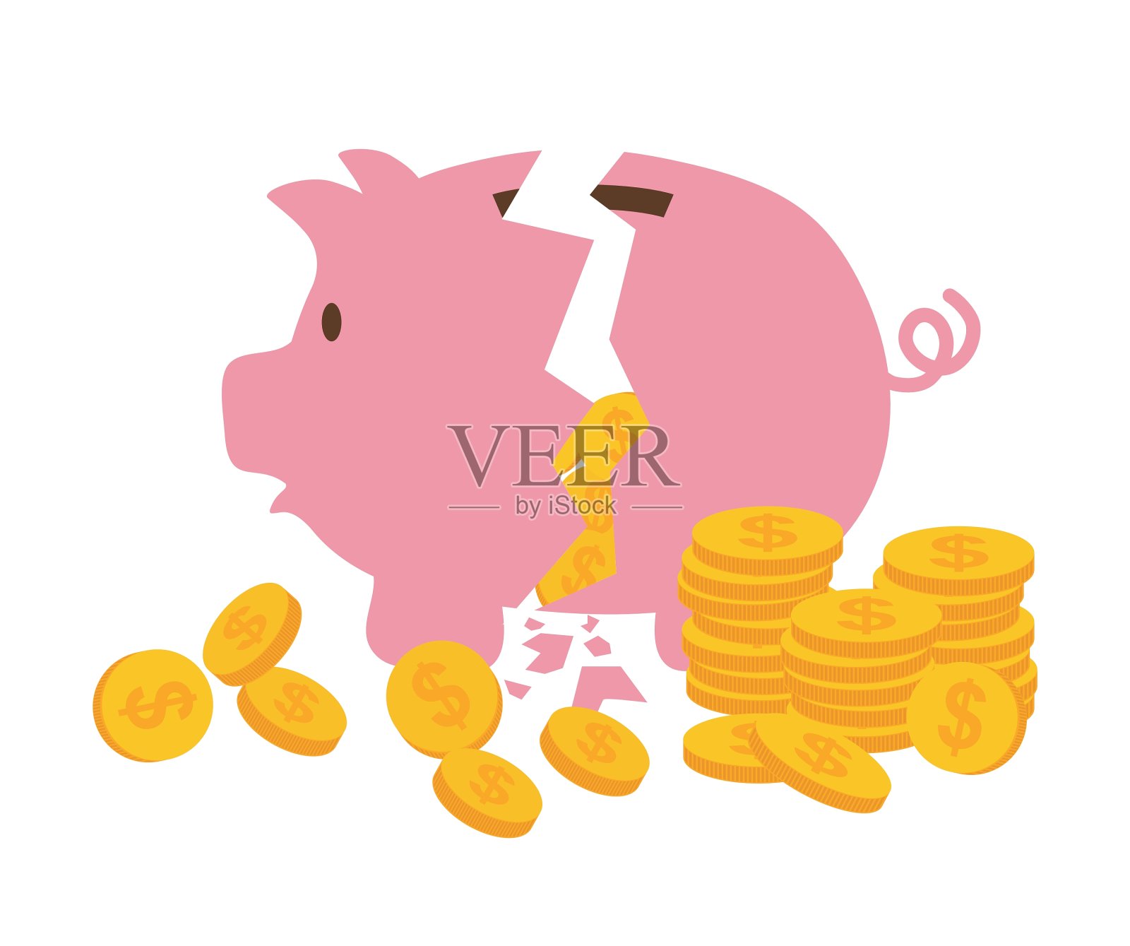 储蓄和商业插画图片素材