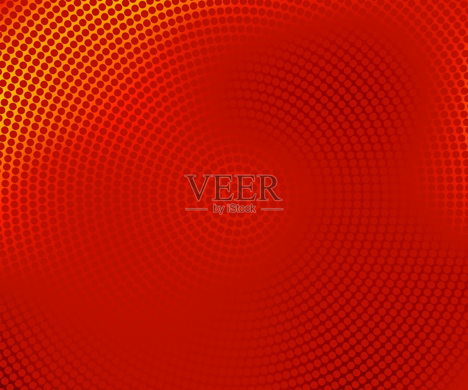 红色的半色调横幅插画图片素材