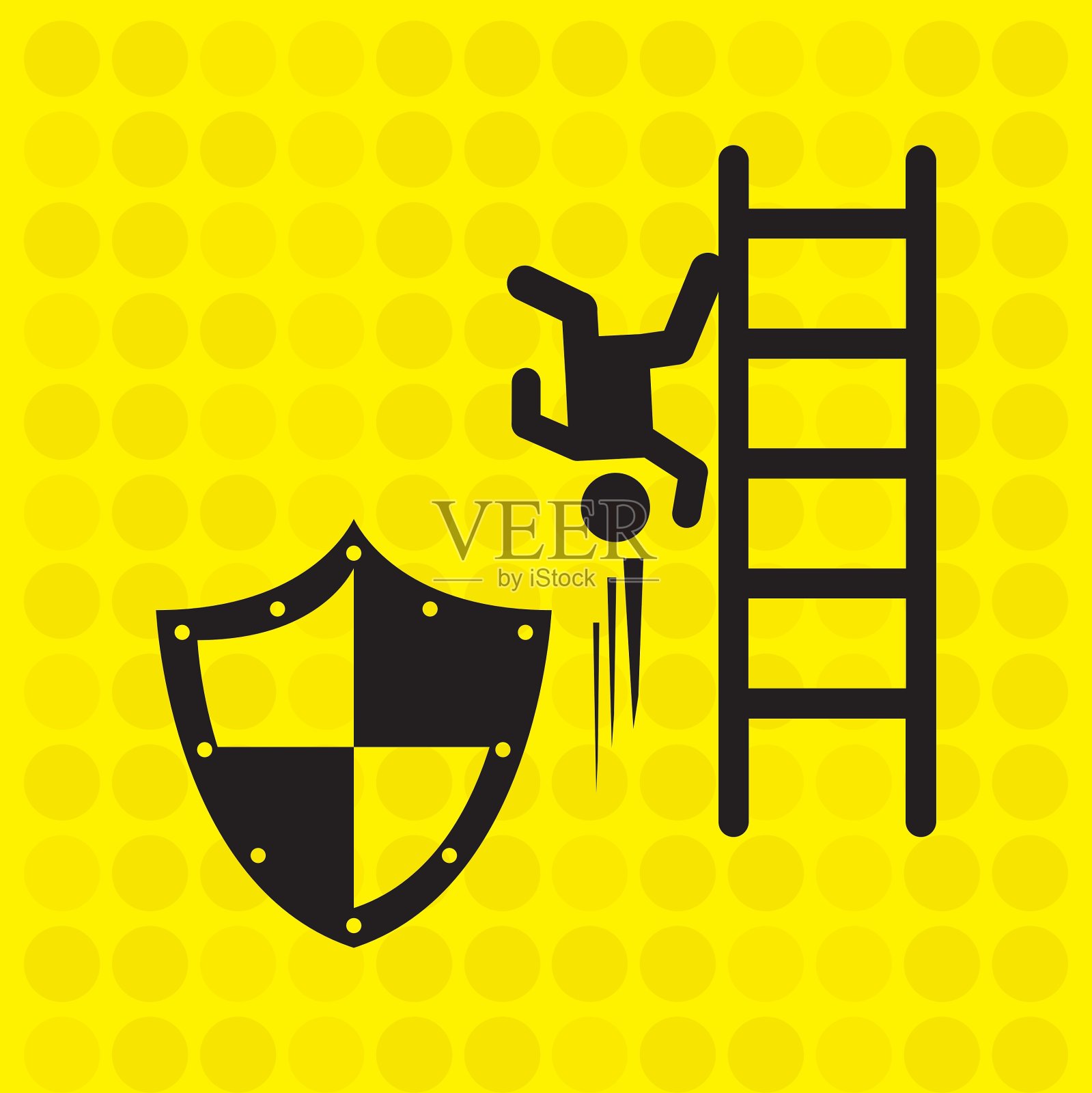 保险概念设计插画图片素材