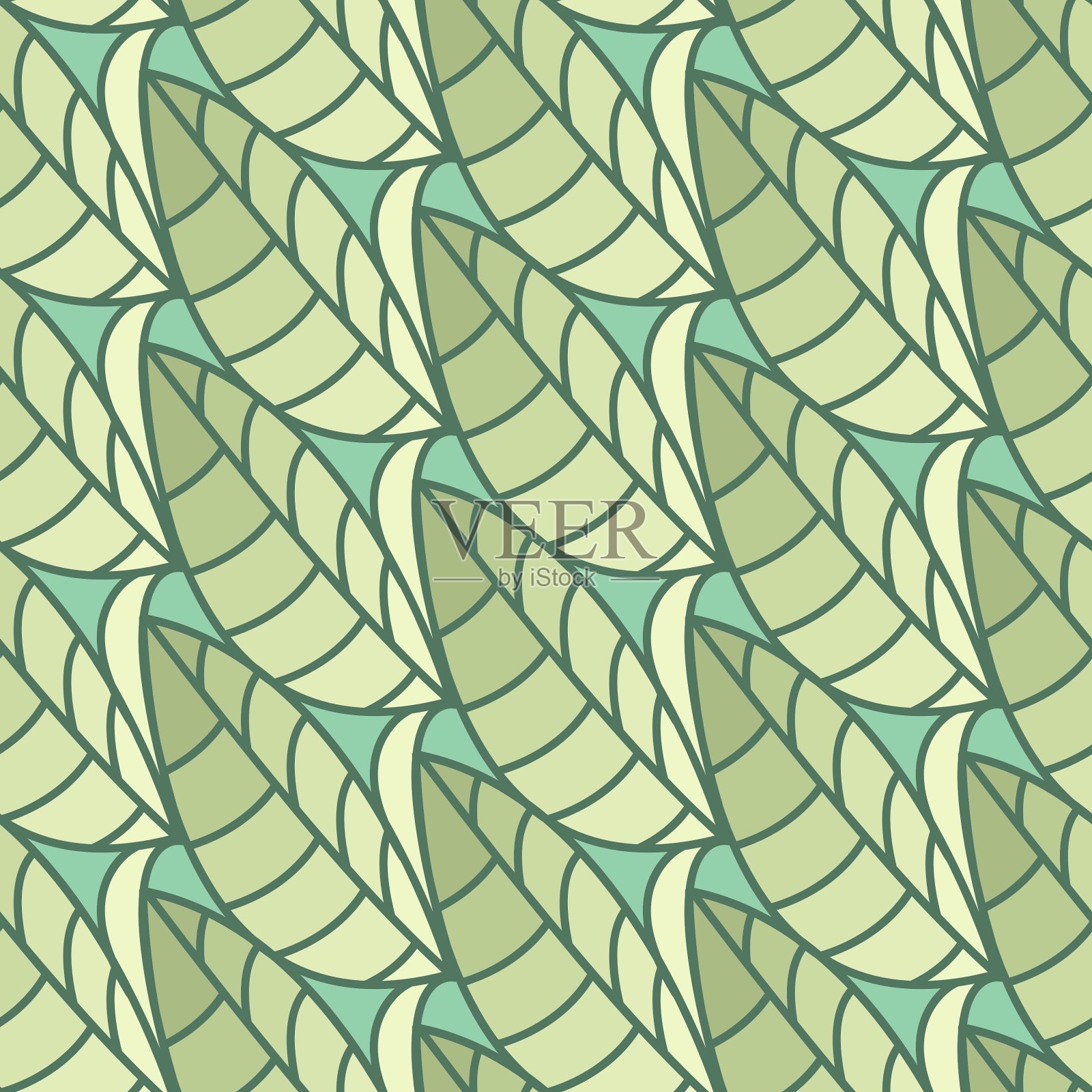 无缝模式的叶背景插画图片素材