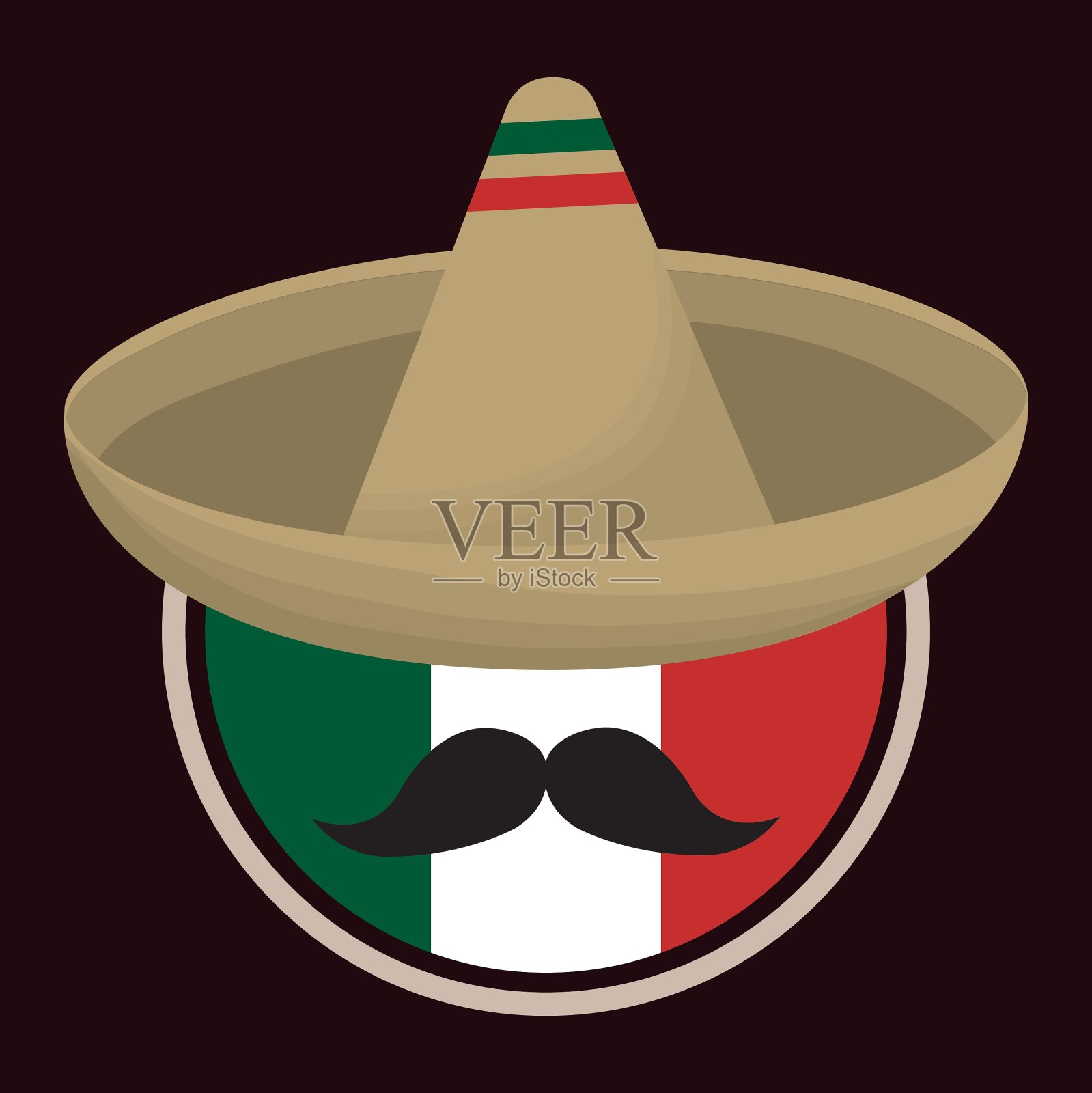 墨西哥设计文化图标丰富多彩插画图片素材