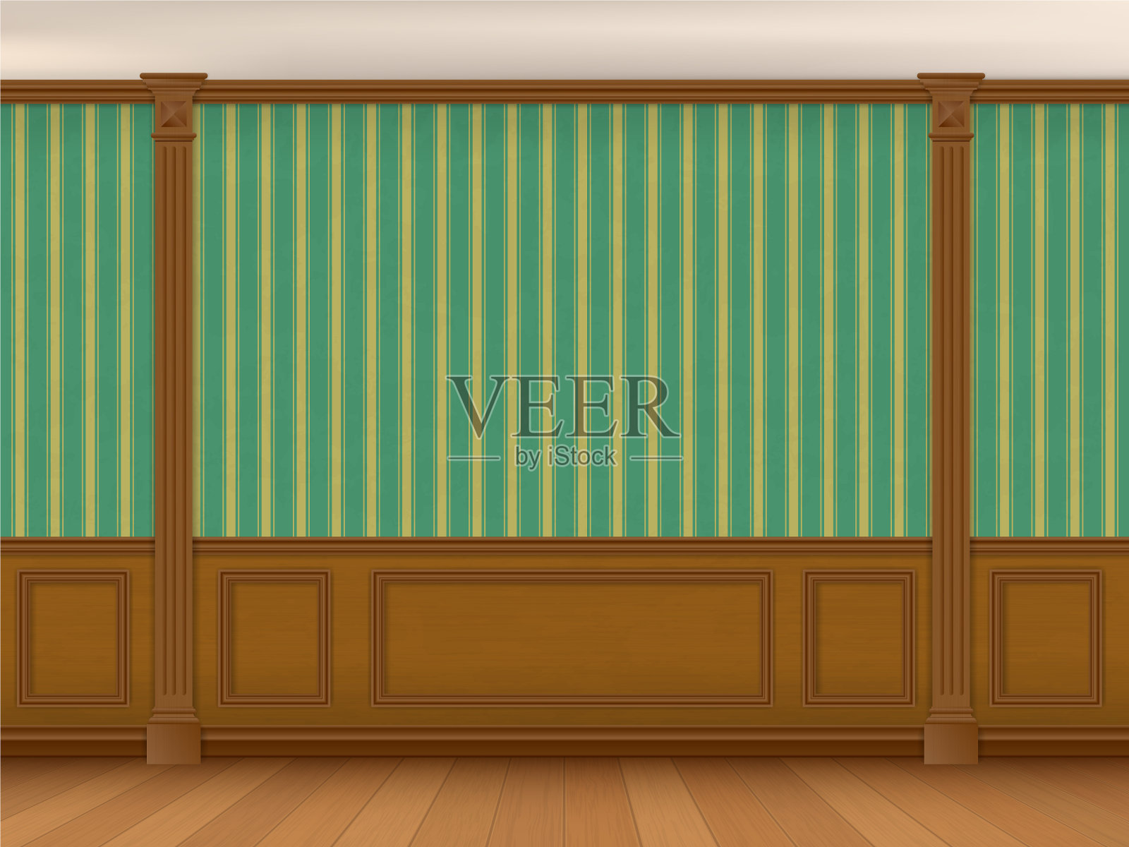 内阁墙插画图片素材