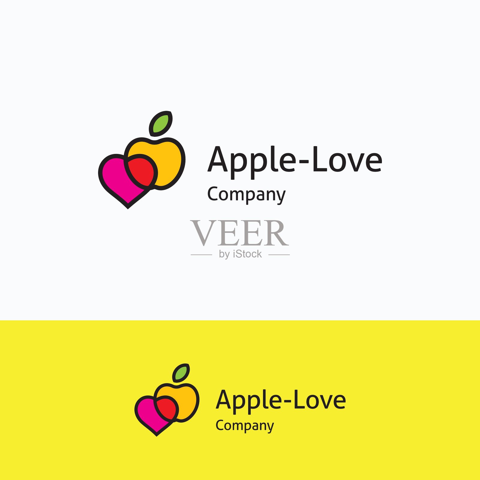 苹果标志插画图片素材