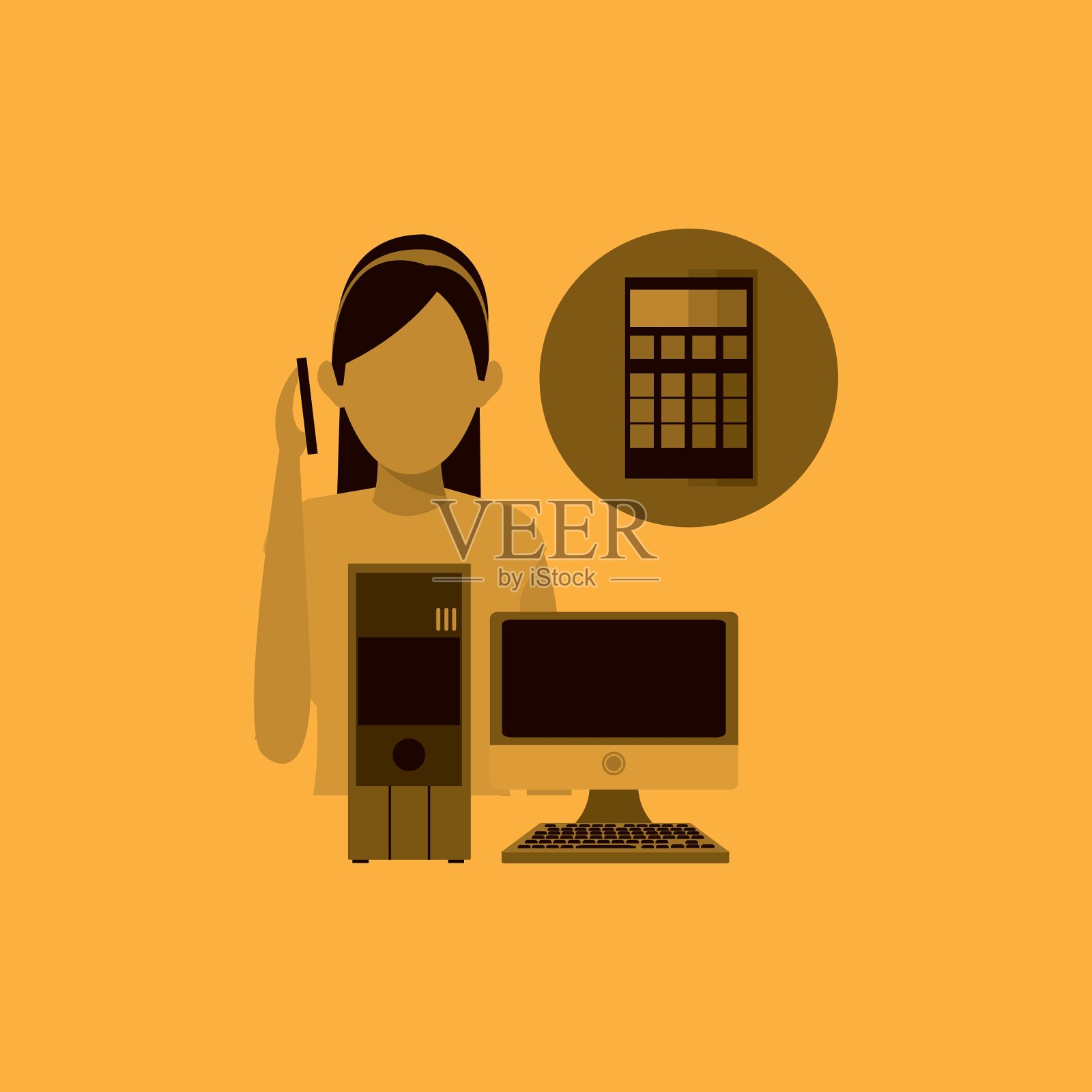 媒体图标技术插画图片素材