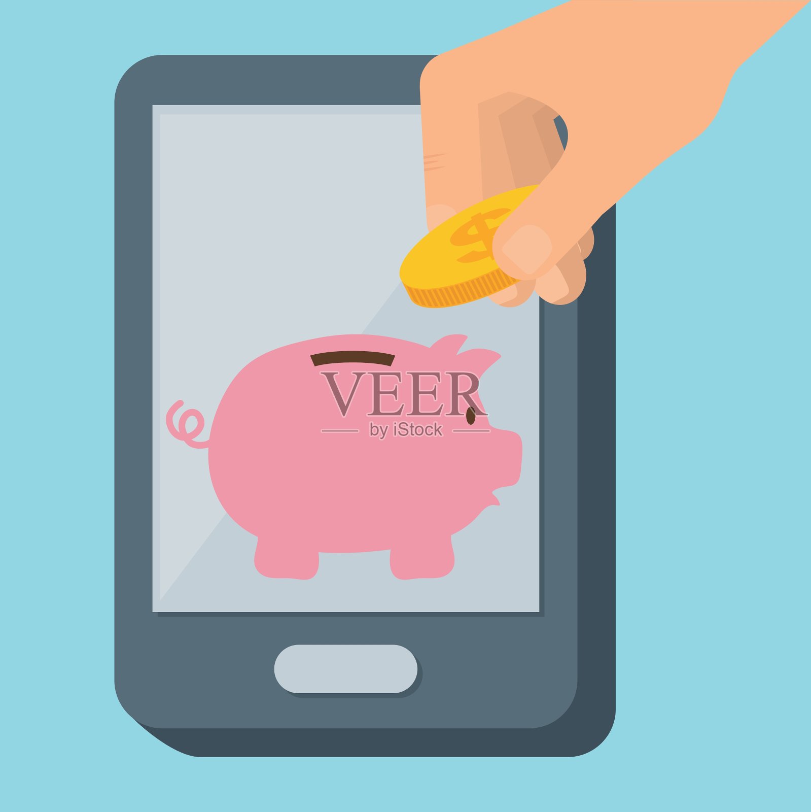 储蓄和商业插画图片素材