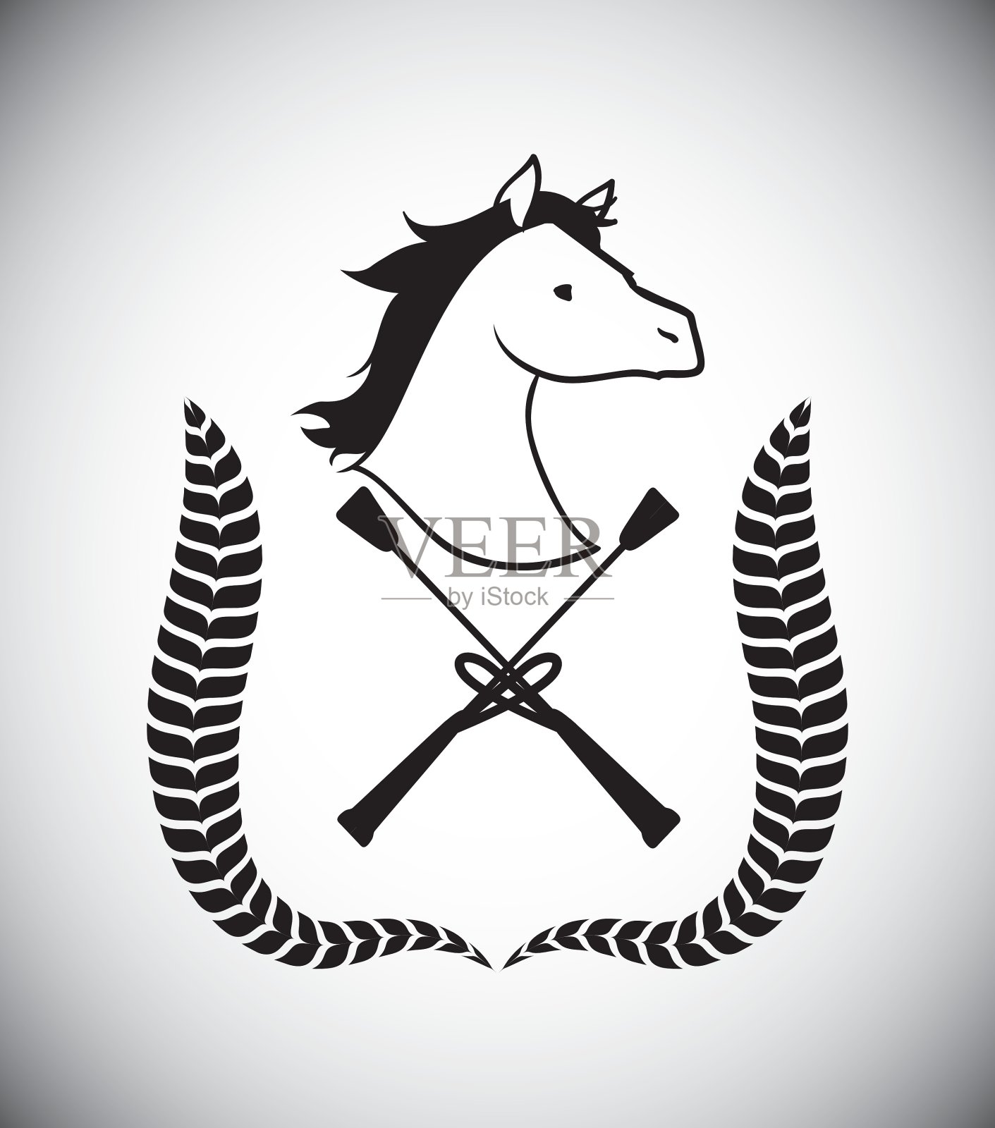 骑马的设计插画图片素材