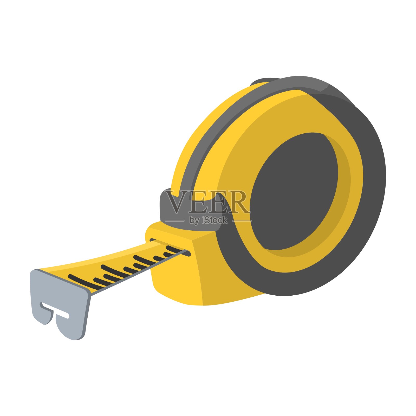 建筑工卷尺符号设计元素图片