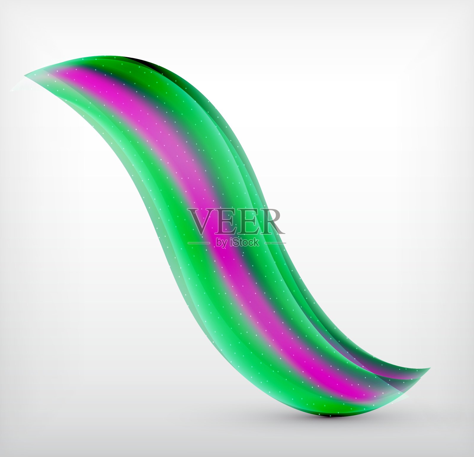 流畅多彩的商务波浪设计插画图片素材