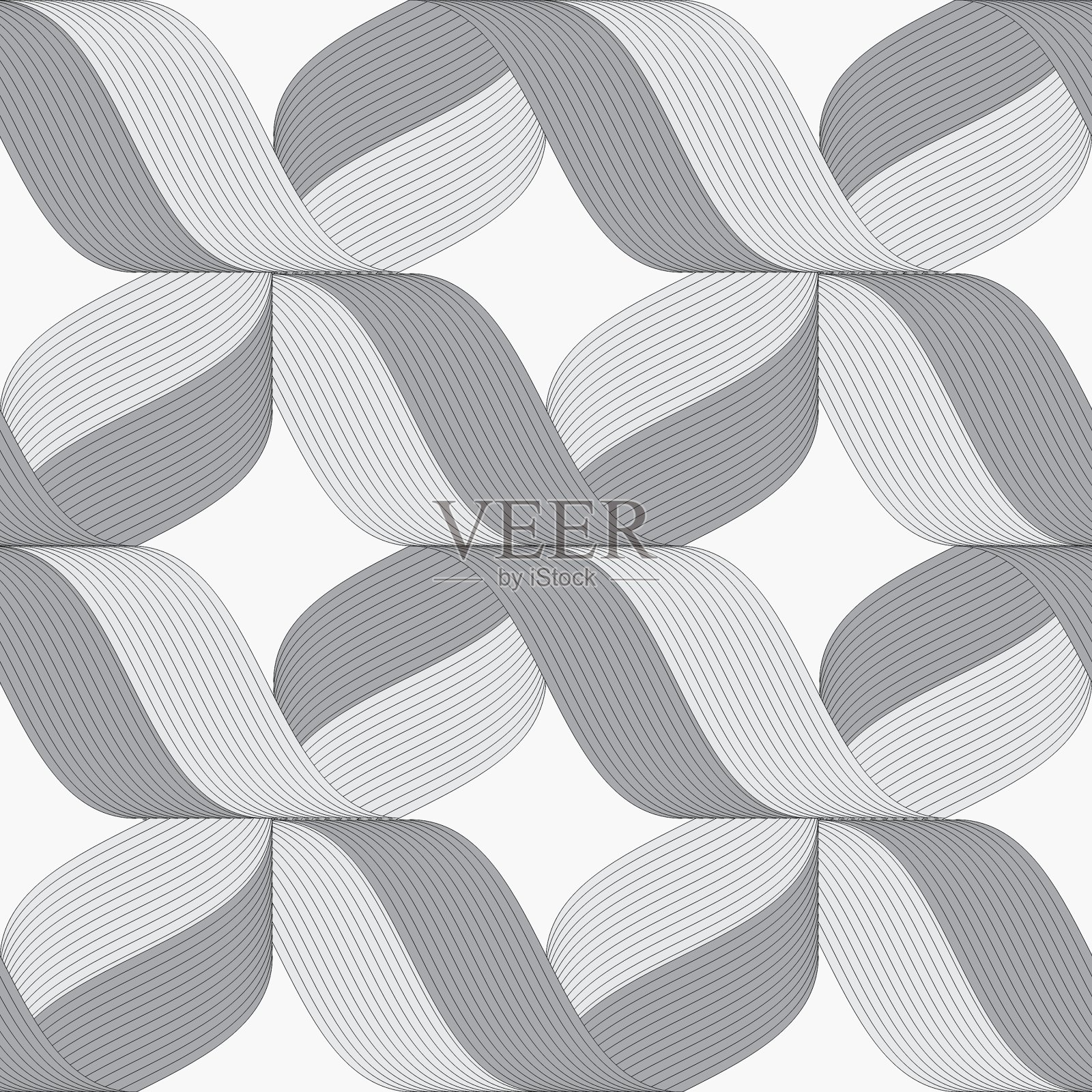 带灰色阴影交叉图案插画图片素材